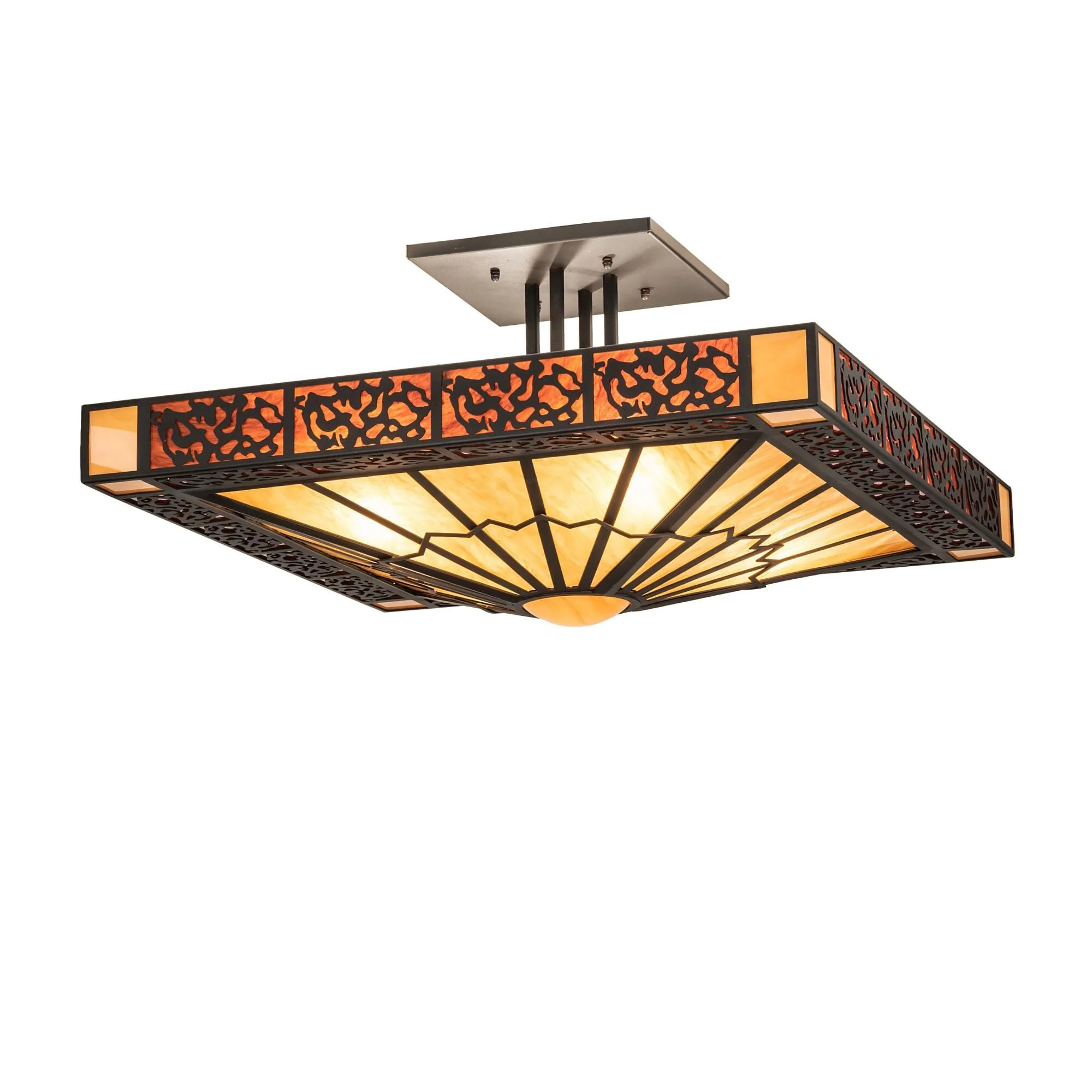 Meyda Lighting Zuvan 42 Inch 4 Light Semi Flush Mount Cp746089 - Image 1