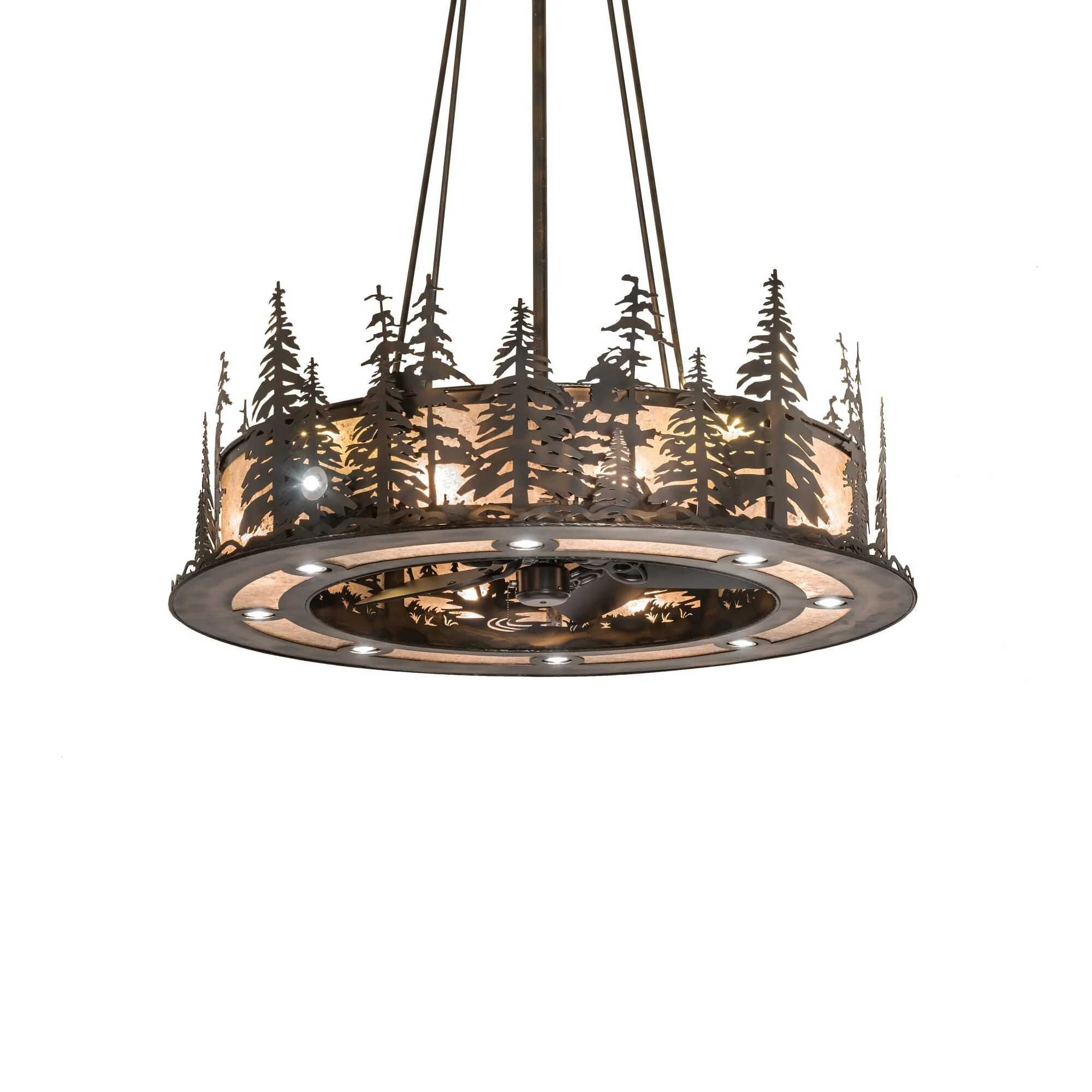 Meyda Lighting Tall Pines 48 Inch 4 Light Chandelier Cp744593 - Image 1
