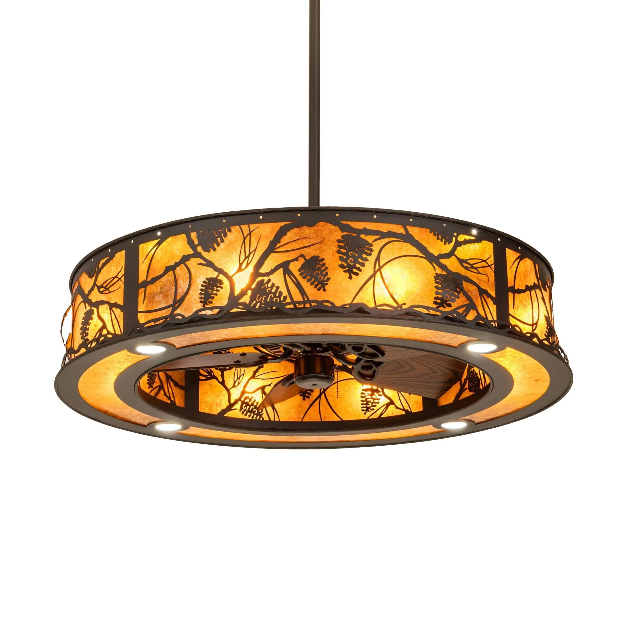 Meyda Lighting Whispering Pines 44 Inch 8 Light Led Chandelier Cp779824 - Image 2