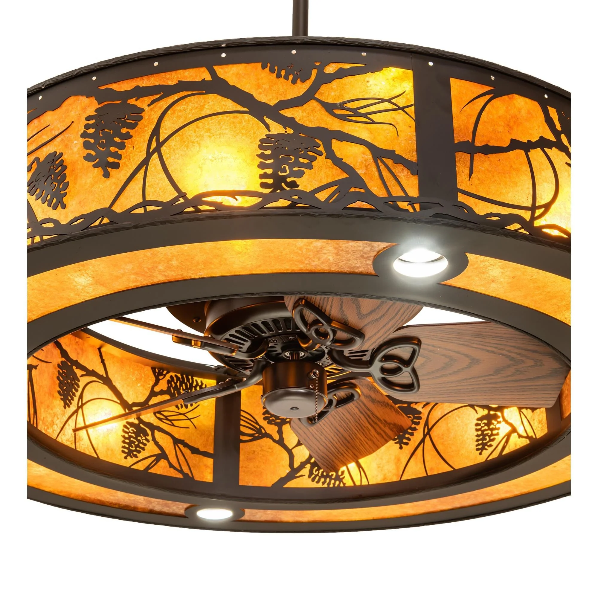 Meyda Lighting Whispering Pines 44 Inch 8 Light Led Chandelier Cp779824 - Image 3