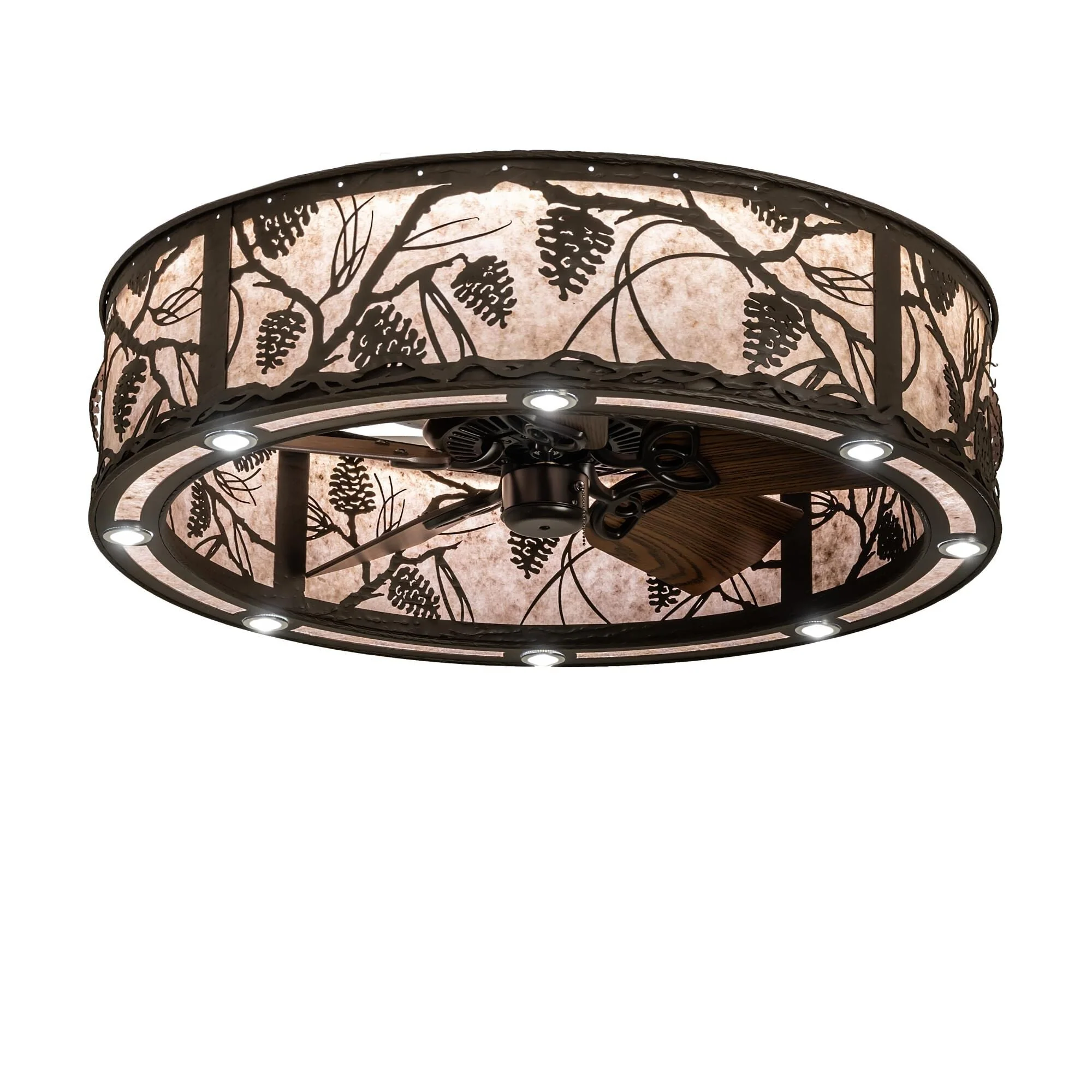 Meyda Lighting Whispering Pines 37 Inch 12 Light Led Chandelier Cp744079 - Image 1