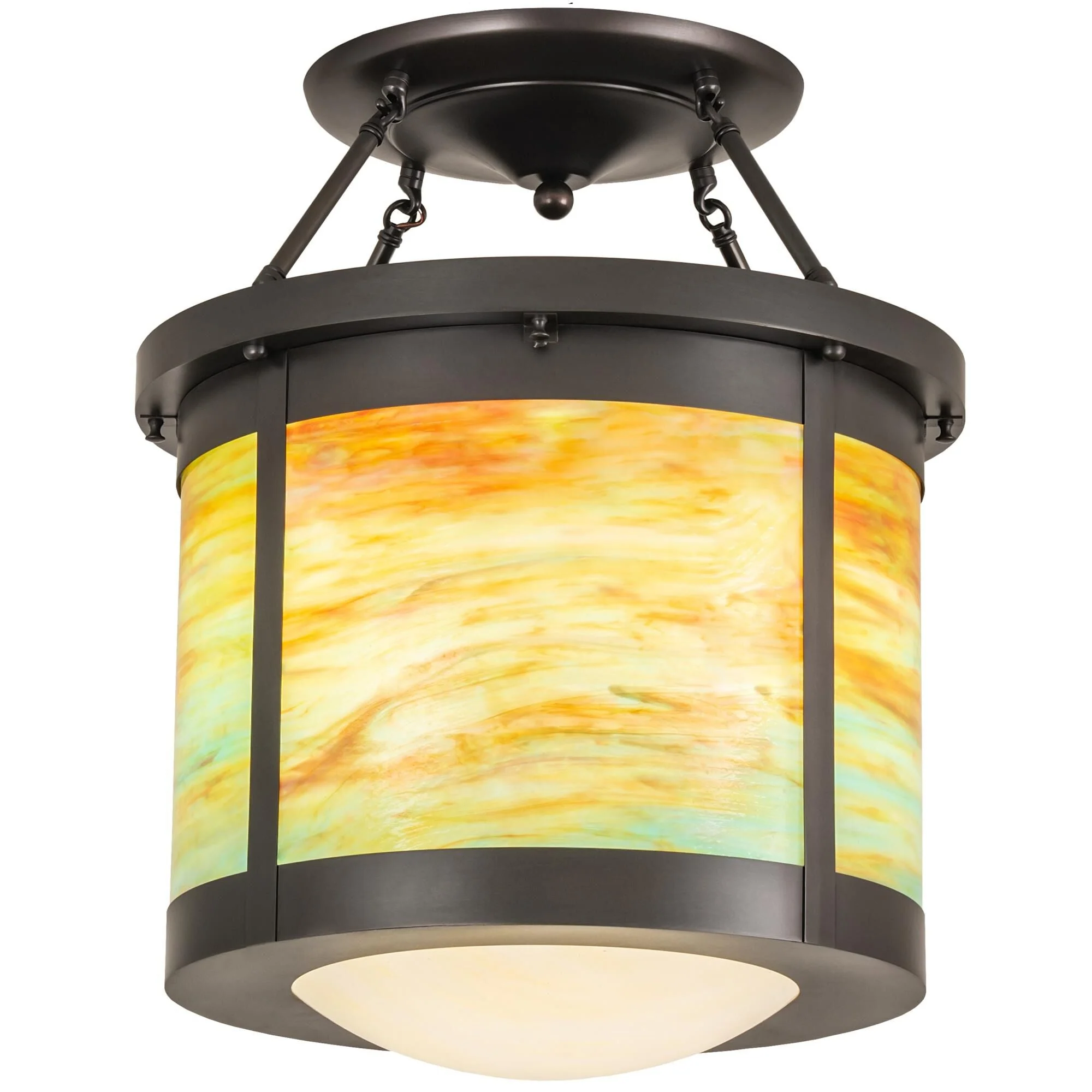Meyda Lighting Arts And Crafts 20 Inch 4 Light Semi Flush Mount Cp746123 - Image 1