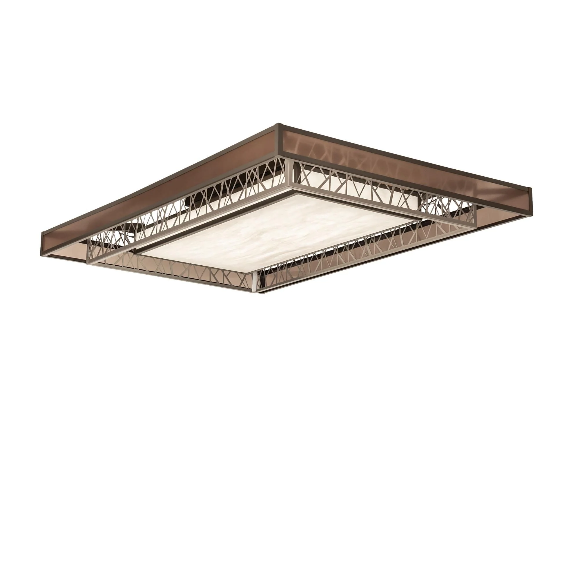 Meyda Lighting Quadrato 72 Inch Led Semi Flush Mount Cp746063 - Image 1