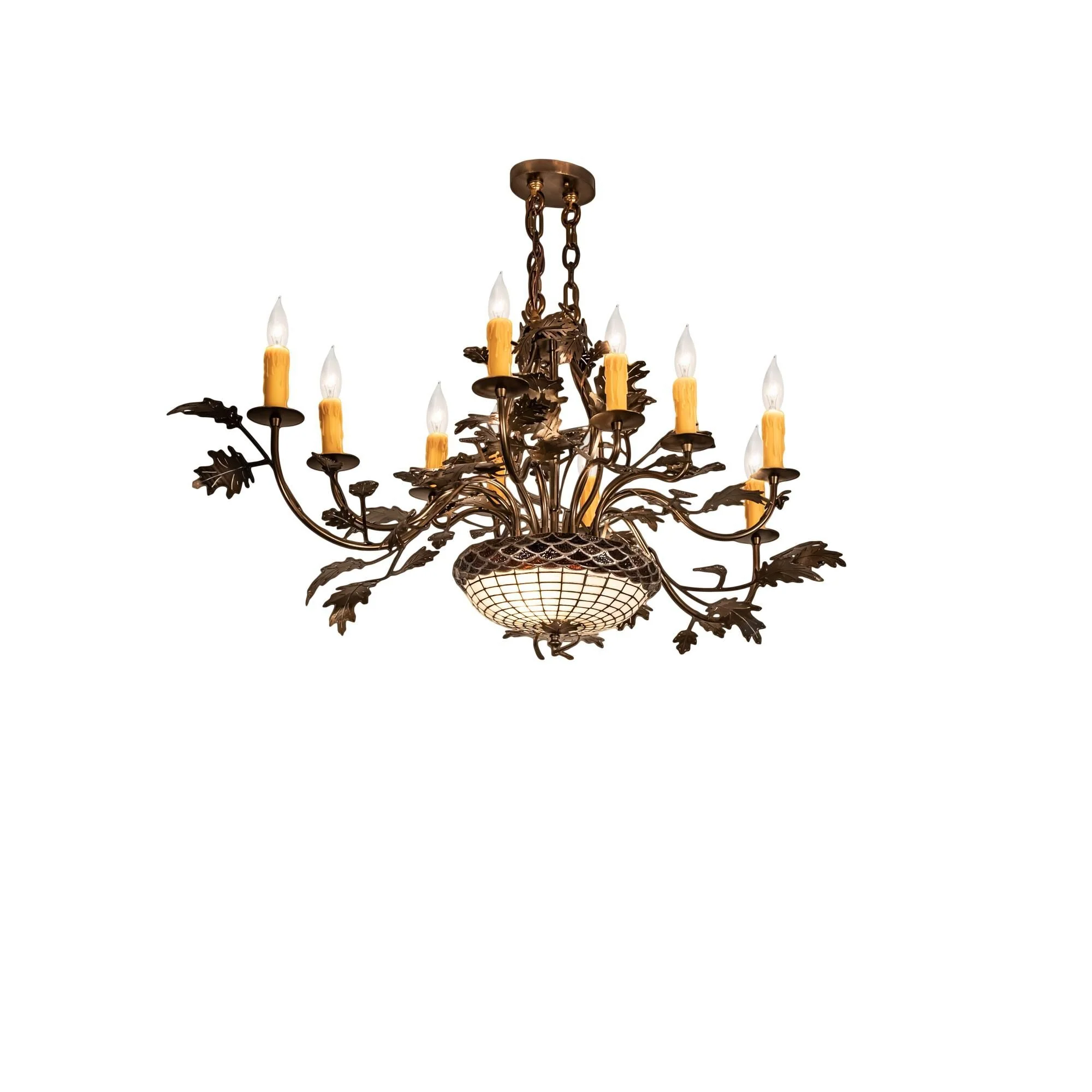 Meyda Lighting Greenbriar Oak 48 Inch 6 Light Chandelier Cp744142 - Image 2