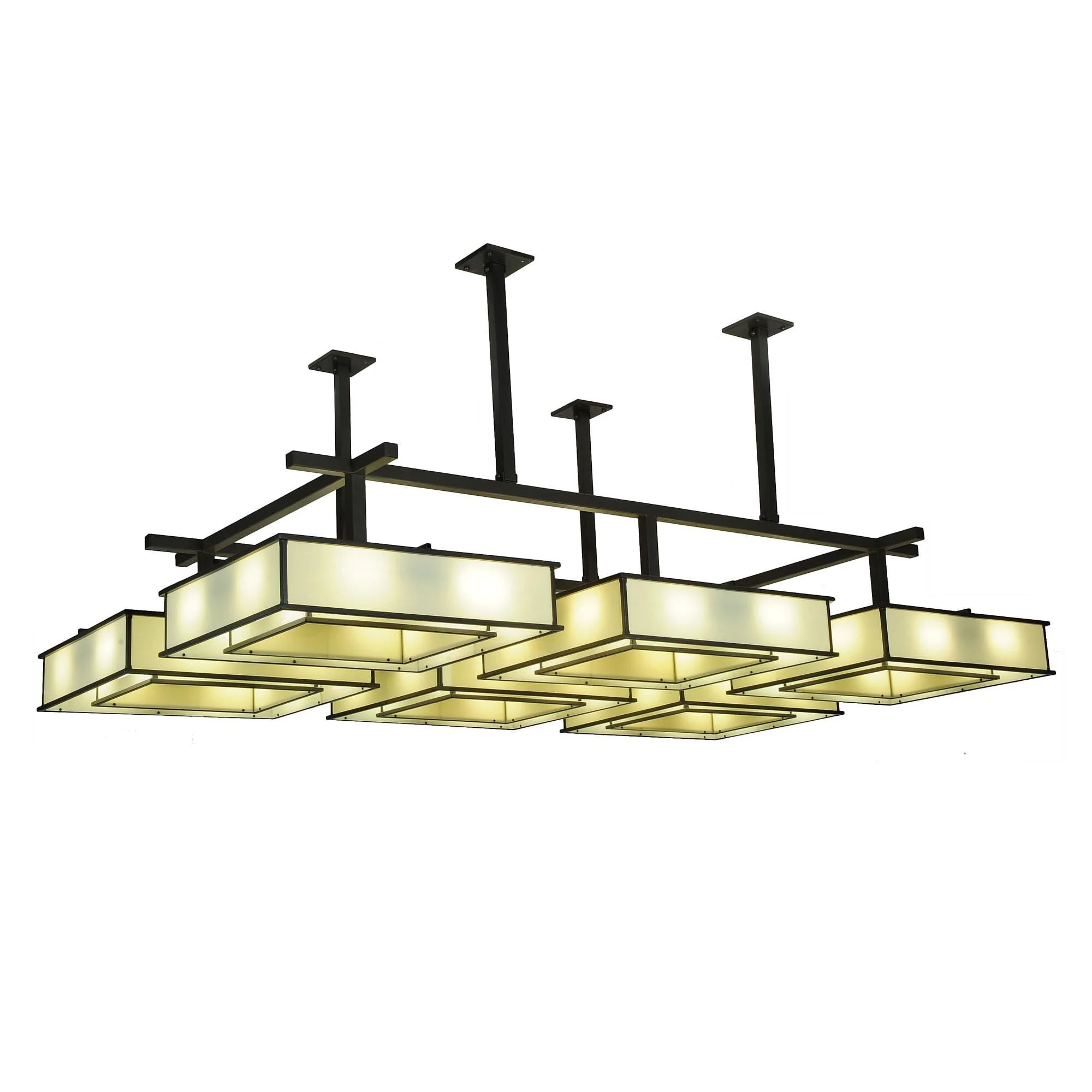Meyda Lighting Piazza 102 Inch 48 Light Semi Flush Mount Cp746166 - Image 1