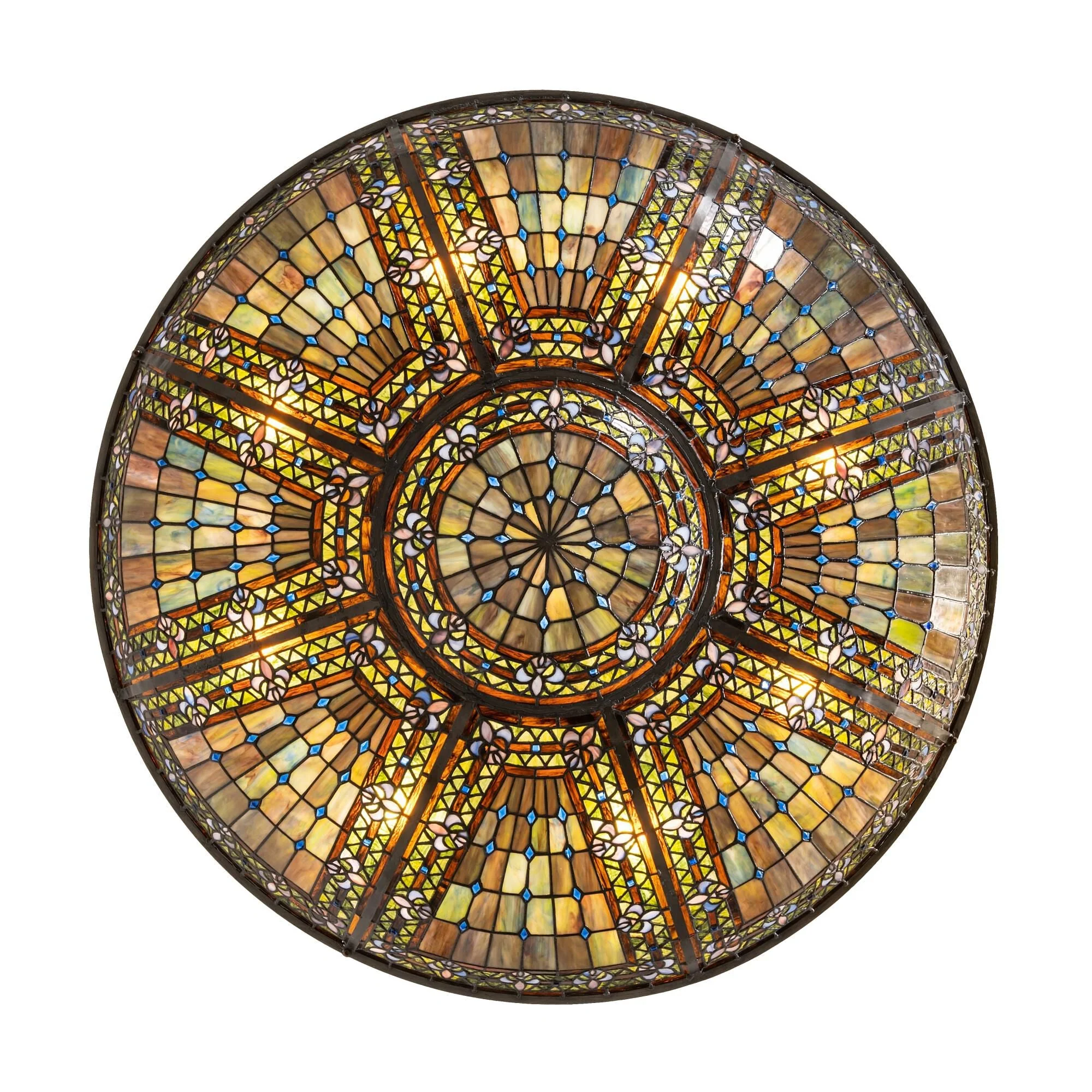 Meyda Lighting Fleur De Lis 40 Inch 8 Light Semi Flush Mount Cp780158 - Image 3