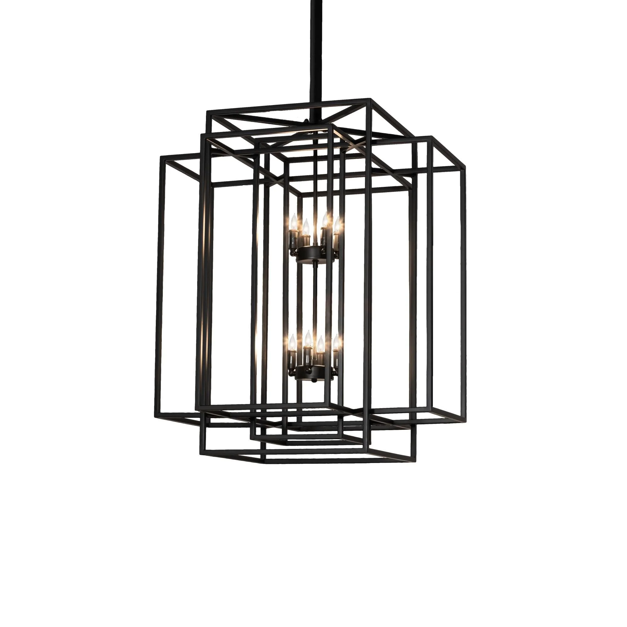 Meyda Lighting Kitzi Box 42 Inch Large Pendant Cp745668 - Image 1
