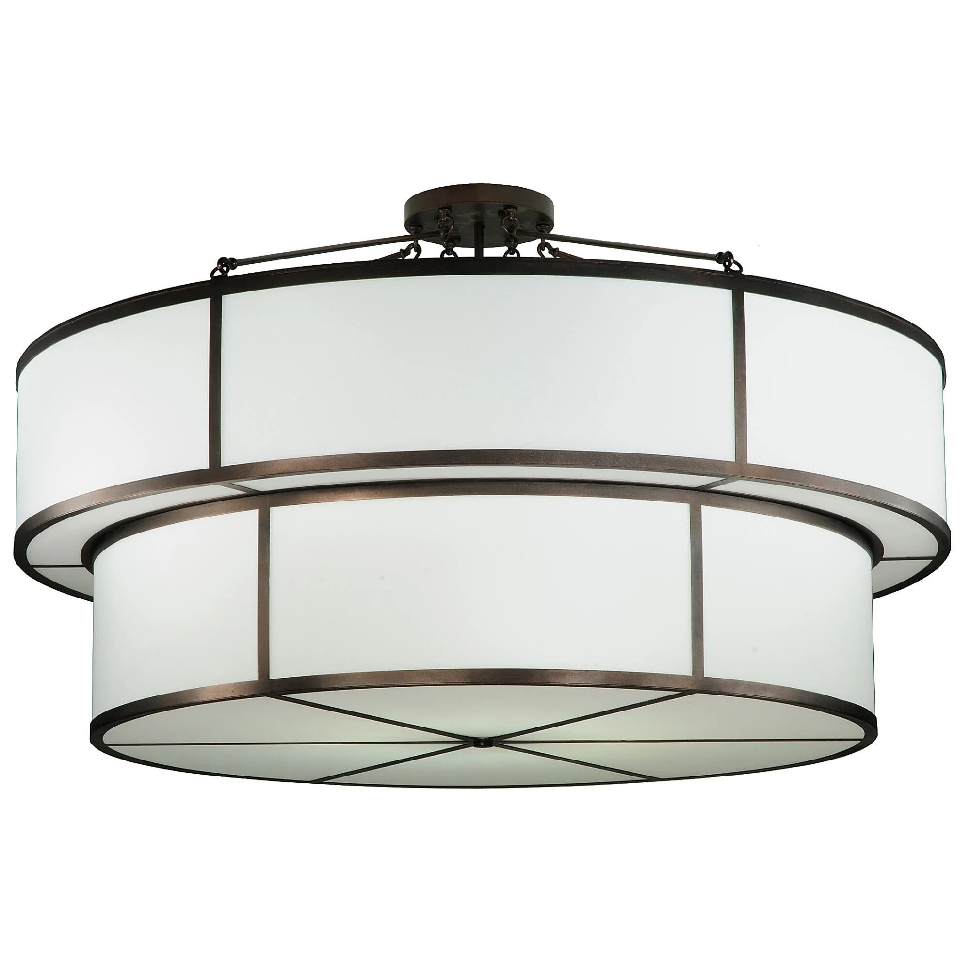 Meyda Lighting Jayne 72 Inch 12 Light Semi Flush Mount Cp746167 - Image 1