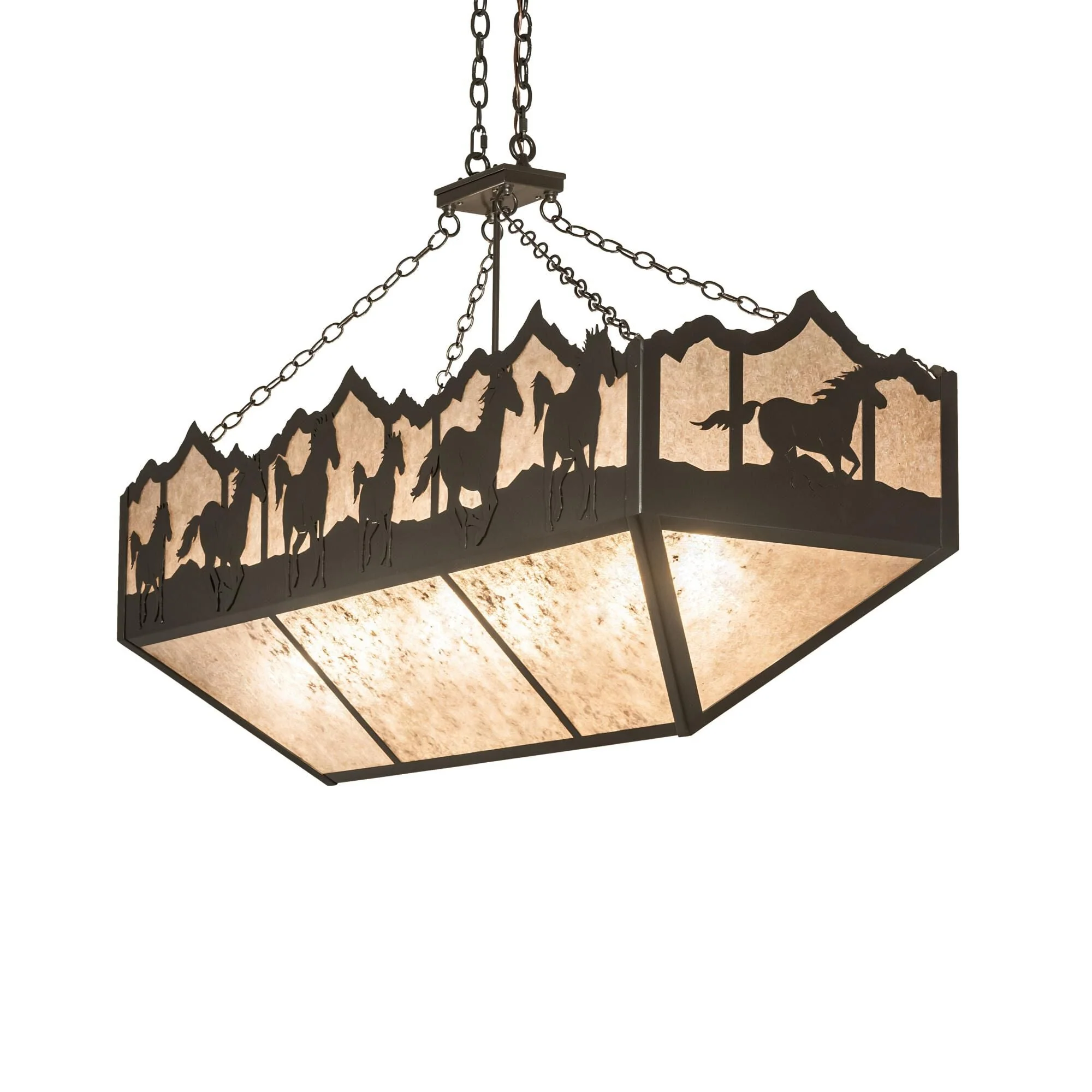 Meyda Lighting Running Horses 54 Inch Large Pendant Cp745408 - Image 1