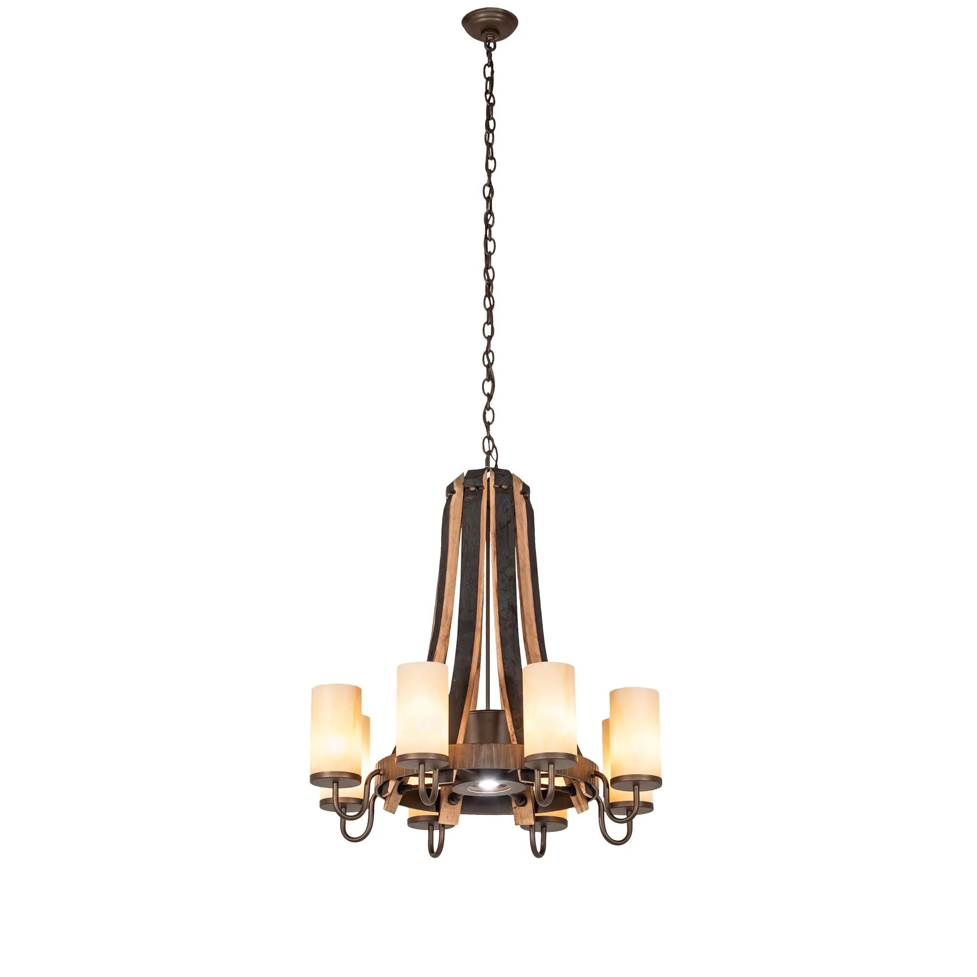 Meyda Lighting Barrel Stave 30 Inch 8 Light Chandelier Cp779782 - Image 1