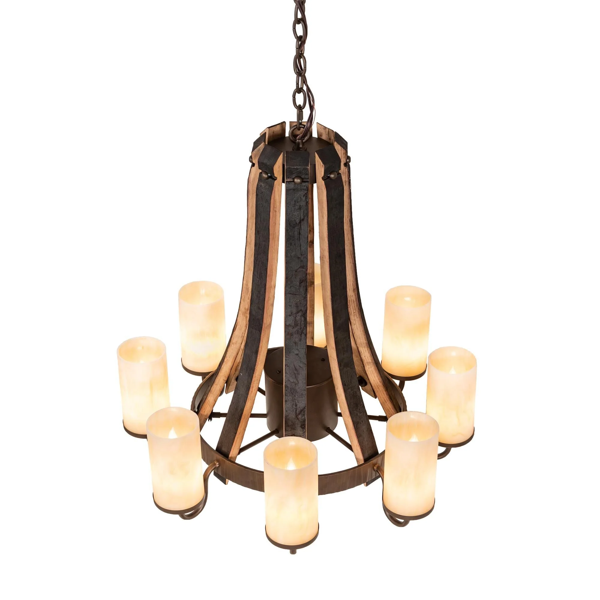 Meyda Lighting Barrel Stave 30 Inch 8 Light Chandelier Cp779782 - Image 3