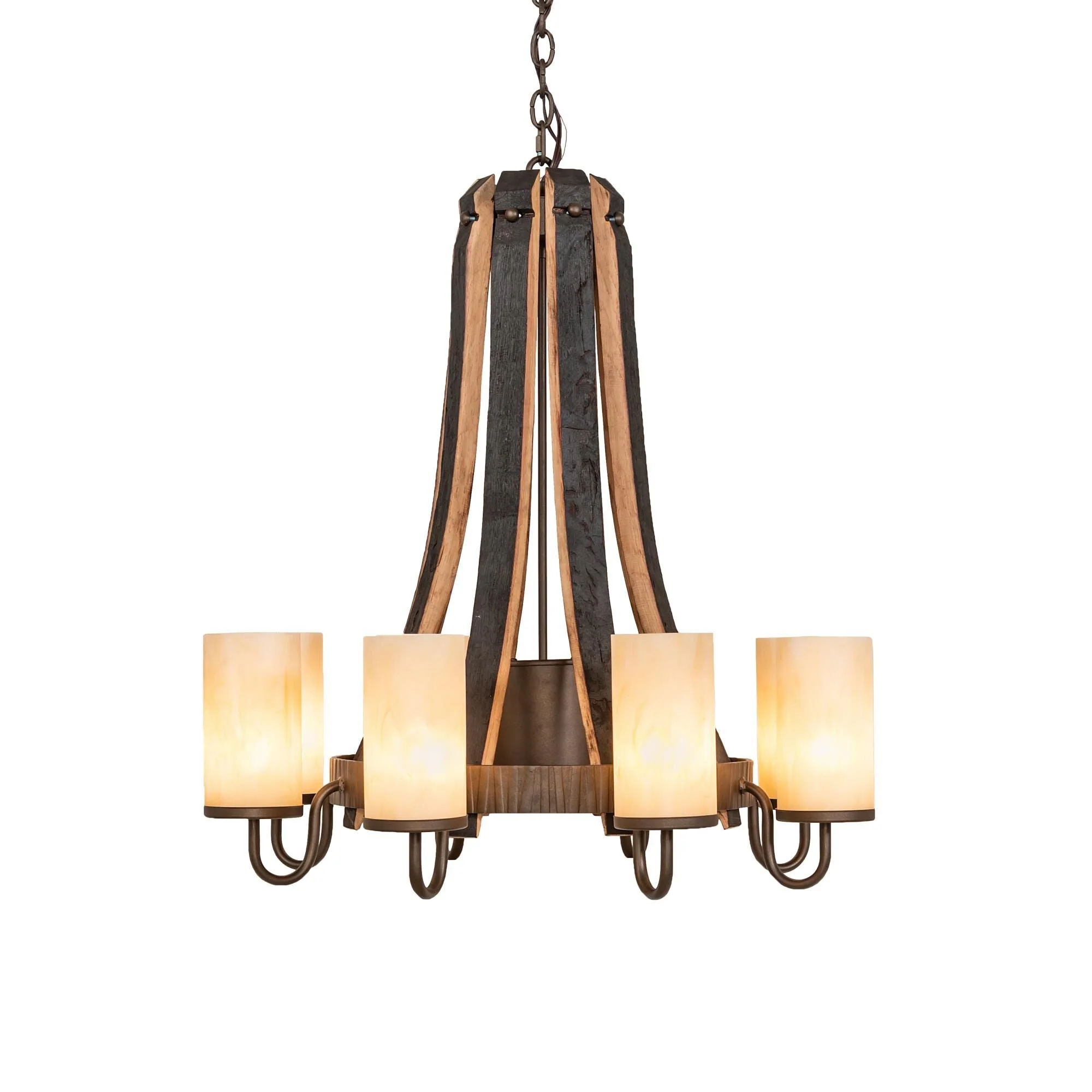 Meyda Lighting Barrel Stave 30 Inch 8 Light Chandelier Cp779782 - Image 2