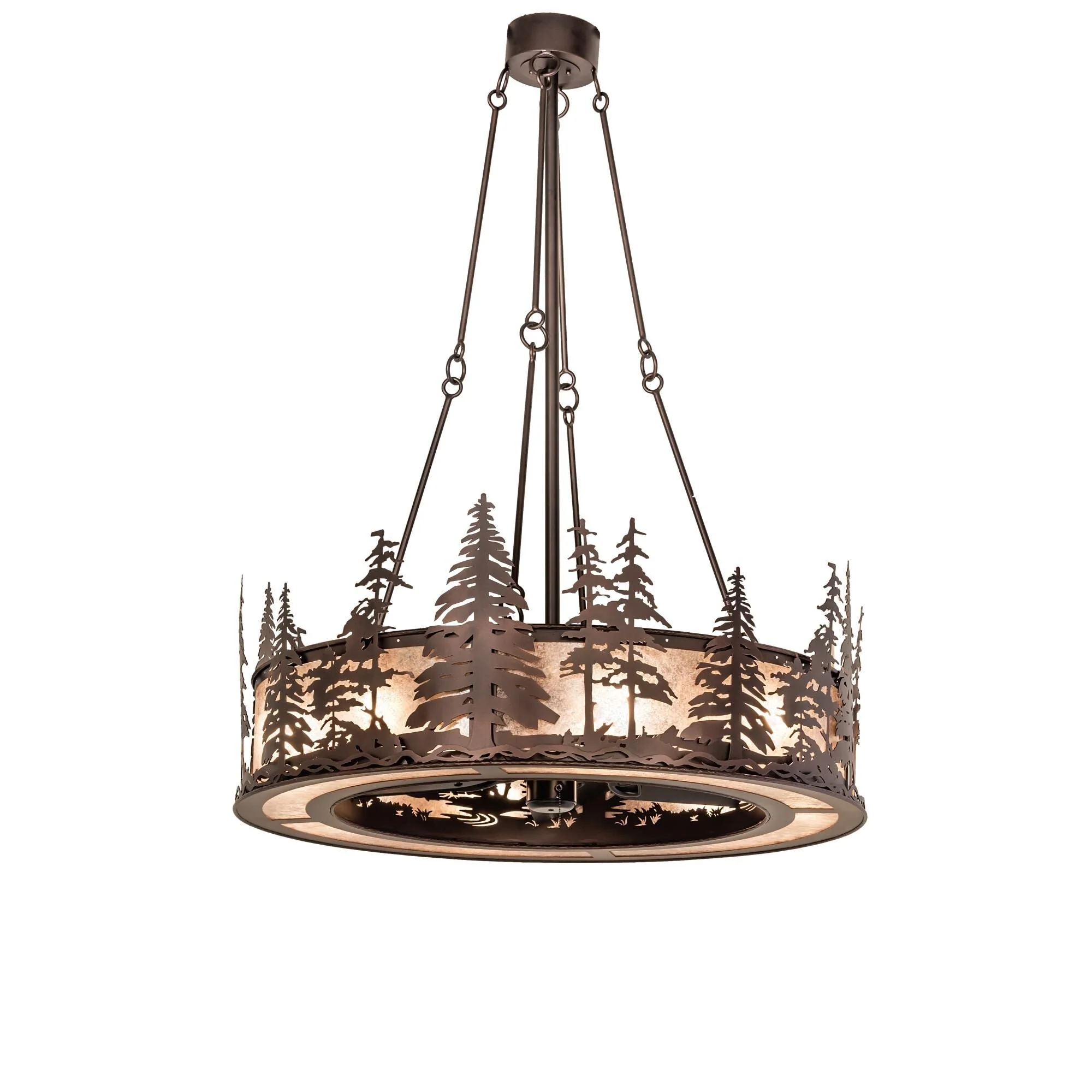 Meyda Lighting Tall Pines 44 Inch 8 Light Chandelier Cp744466 - Image 2