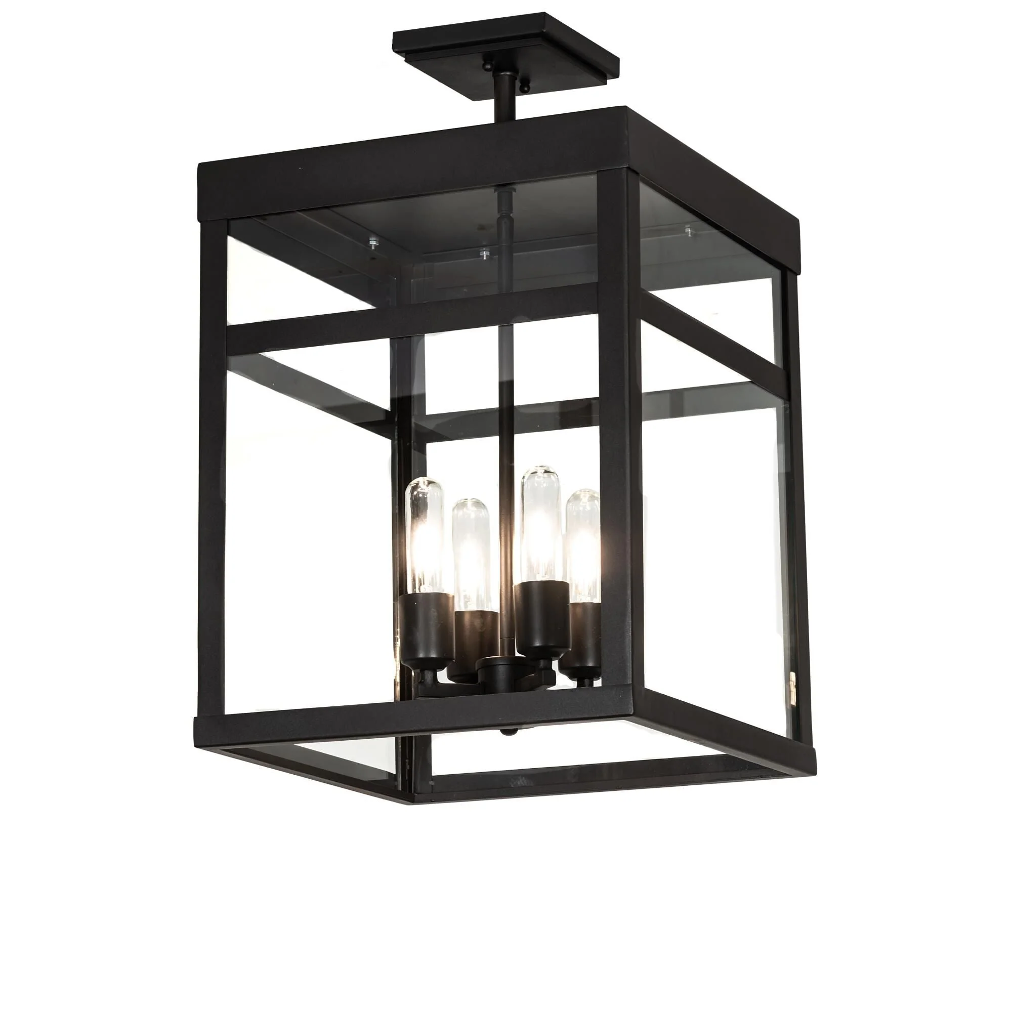 Meyda Lighting Quadrato 21 Inch 4 Light Led Semi Flush Mount Cp780157 - Image 1