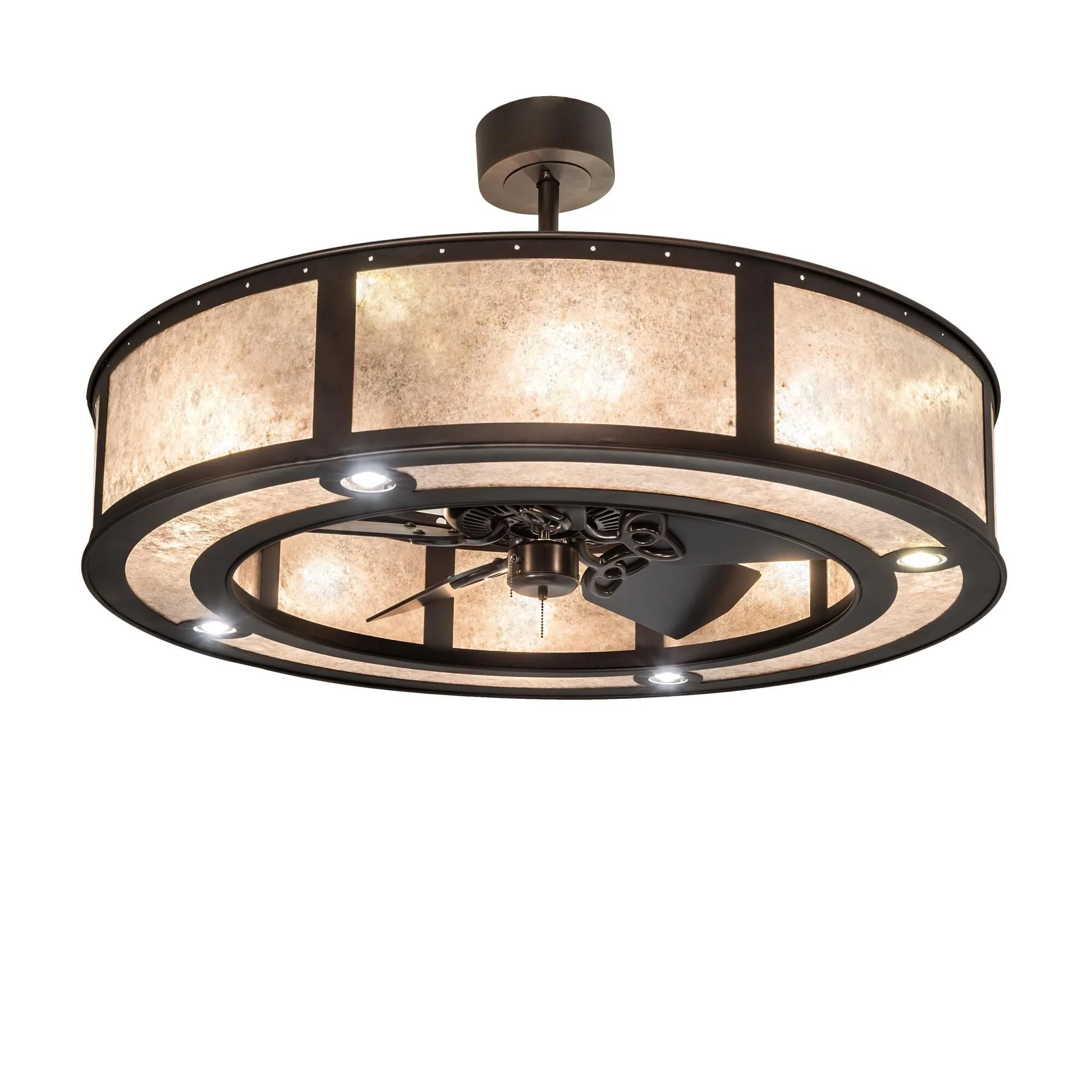 Meyda Lighting Smythe Craftsman 45 Inch 8 Light Chandelier Cp744442 - Image 1