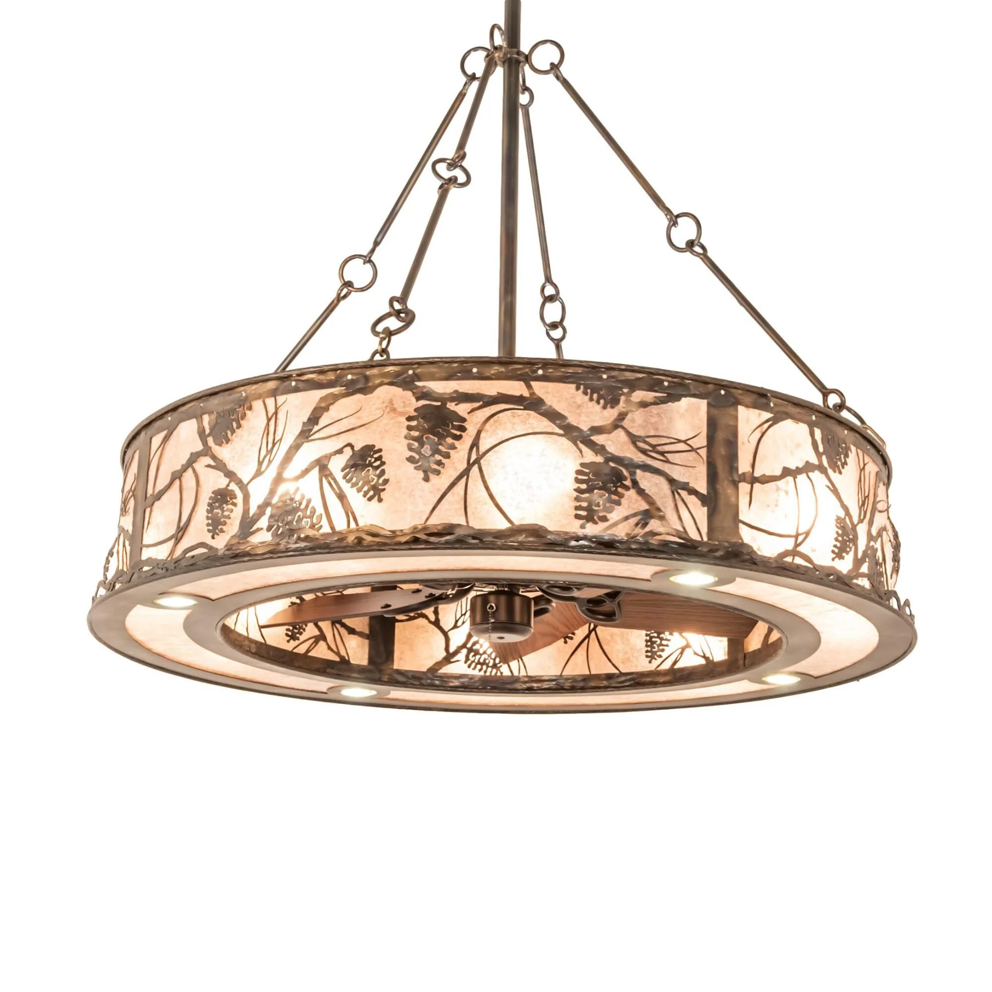 Meyda Lighting Whispering Pines 45 Inch 8 Light Chandelier Cp744493 - Image 2