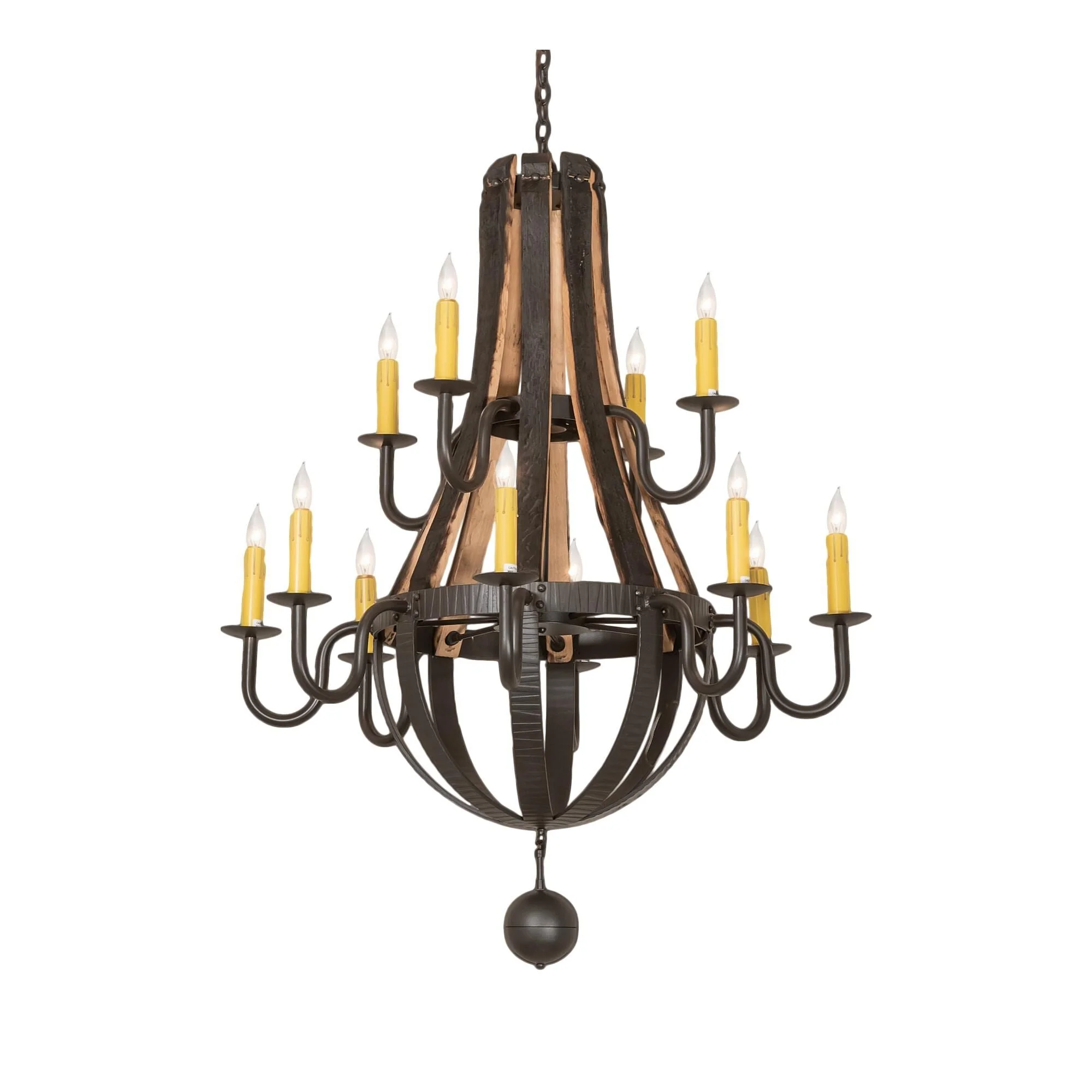 Meyda Lighting Barrel Stave 48 Inch 12 Light Chandelier Cp779820 - Image 1