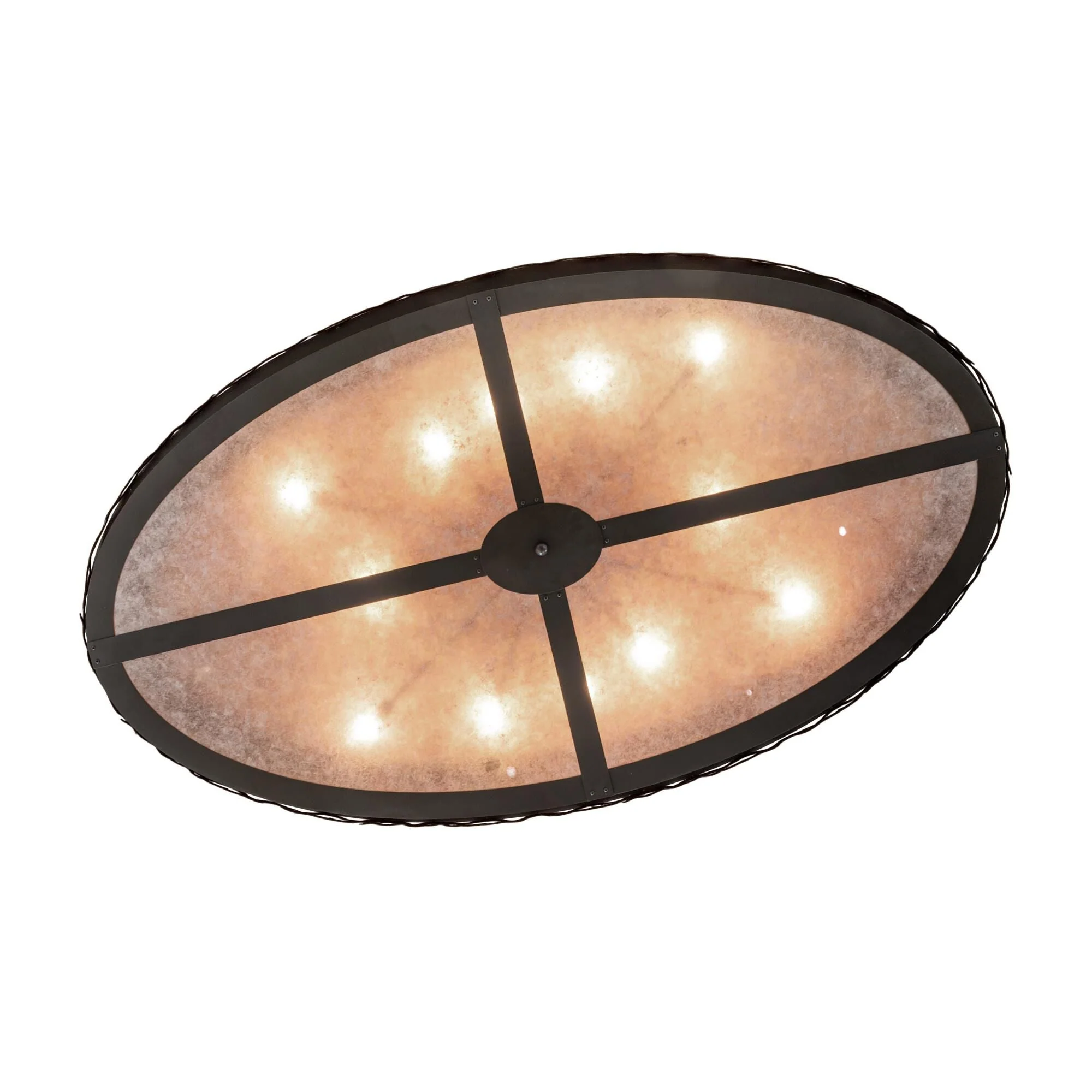 Meyda Lighting Craftsman Prime 72 Inch 12 Light Led Flush Mount Cp779895 - Image 3