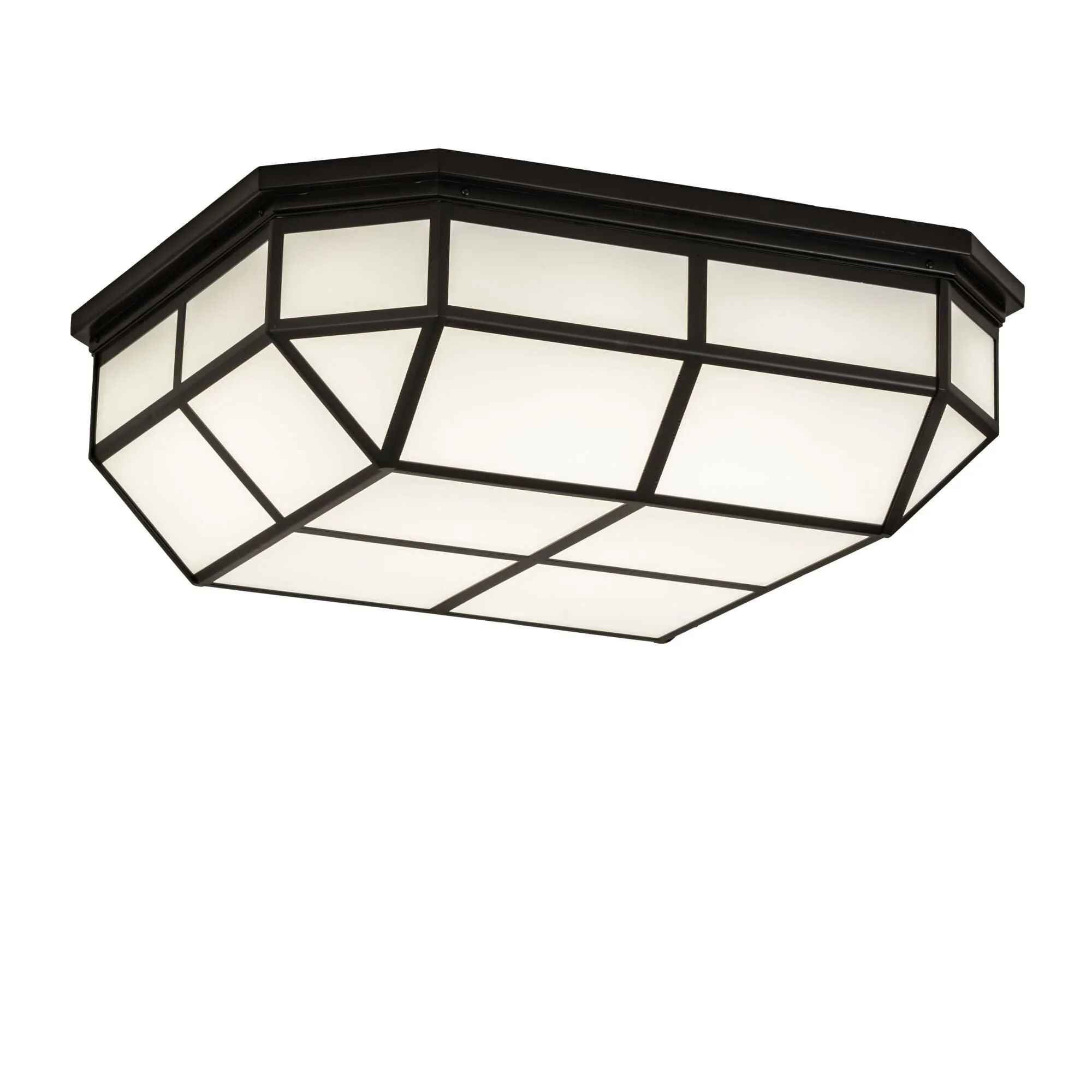 Meyda Lighting Gibbon 36 Inch 3 Light Led Flush Mount Cp744807 - Image 1