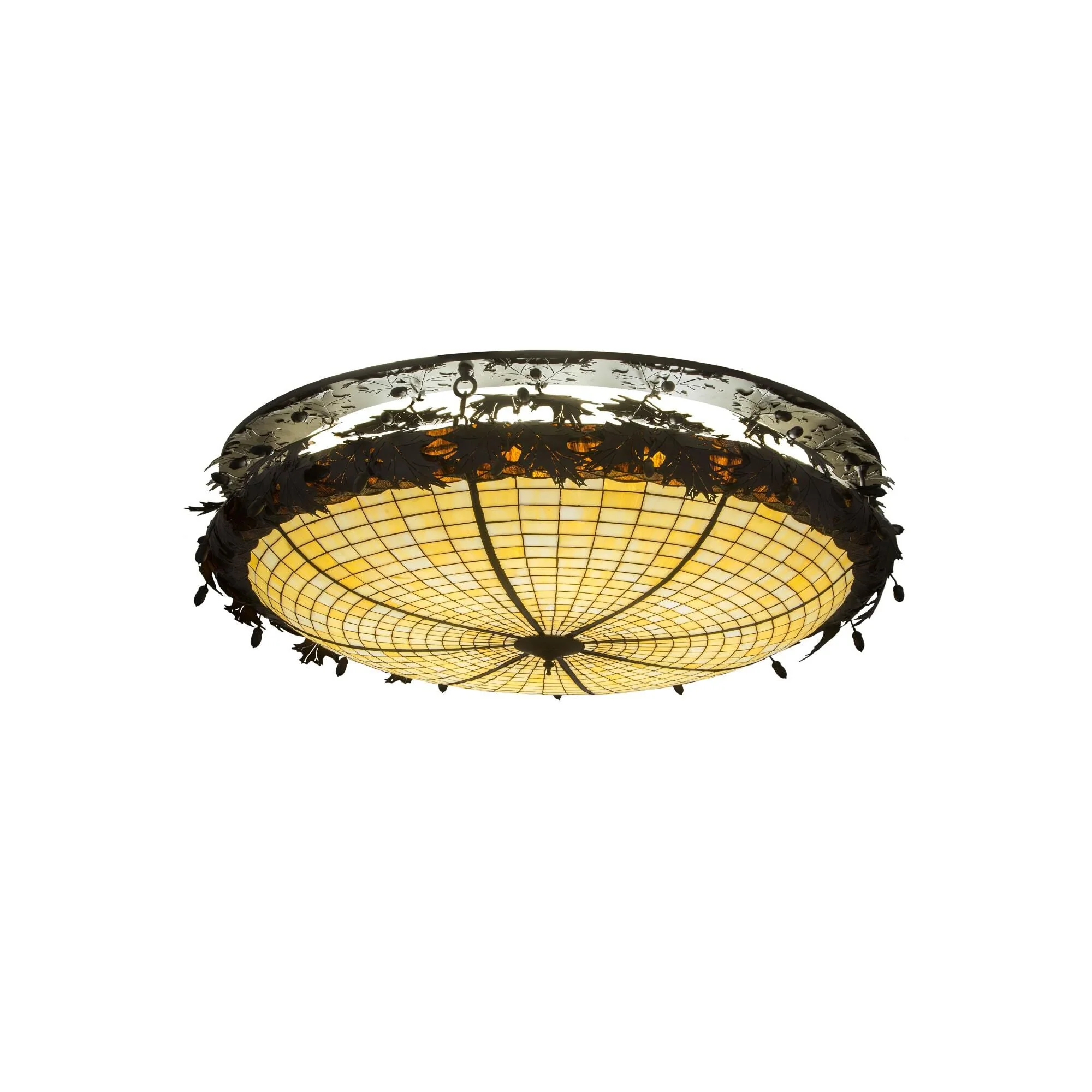Meyda Lighting Greenbriar Oak 52 Inch 6 Light Flush Mount Cp744881 - Image 1
