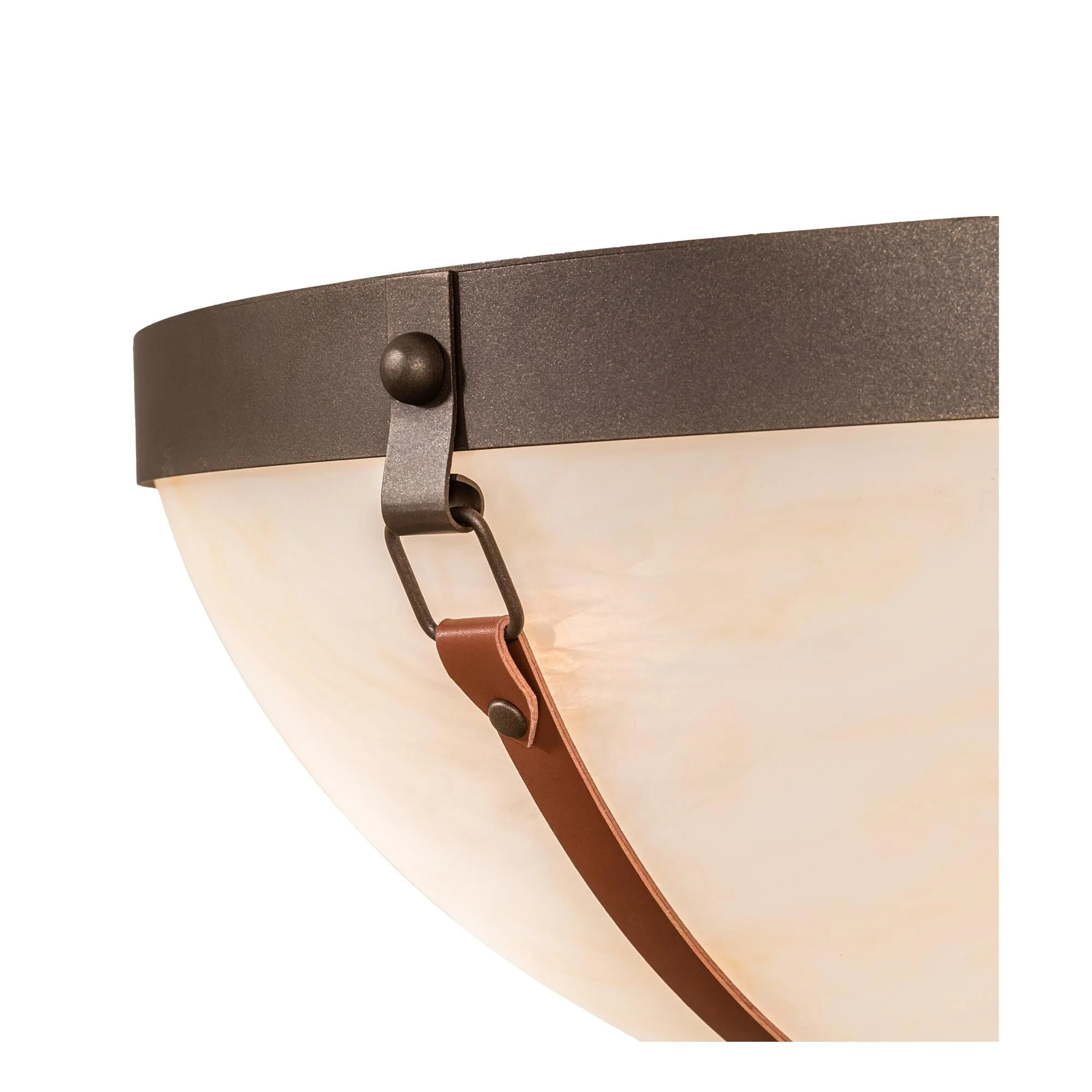 Meyda Lighting Saddle Strap 22 Inch 3 Light Led Semi Flush Mount Cp780141 - Image 3