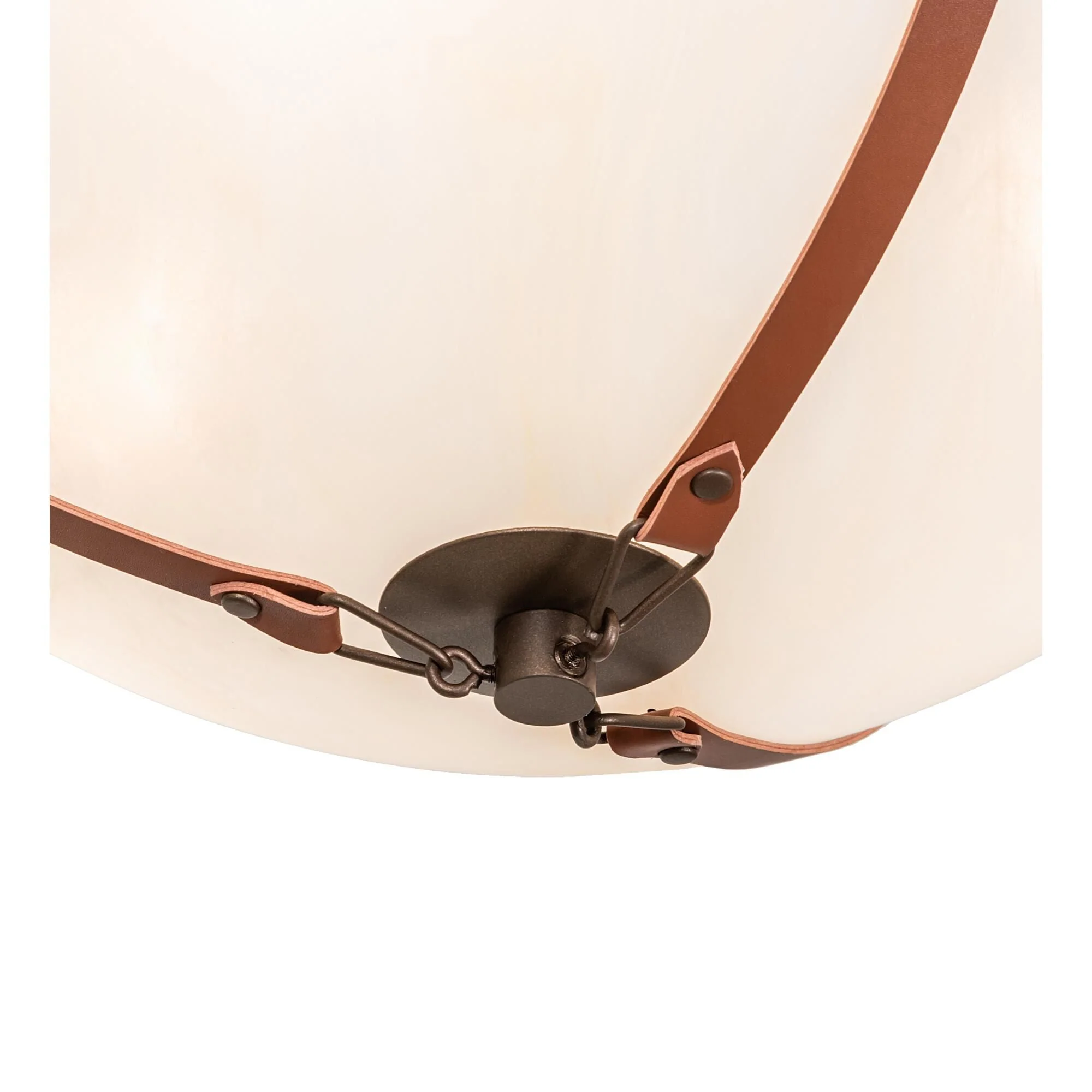 Meyda Lighting Saddle Strap 22 Inch 3 Light Led Semi Flush Mount Cp780141 - Image 2