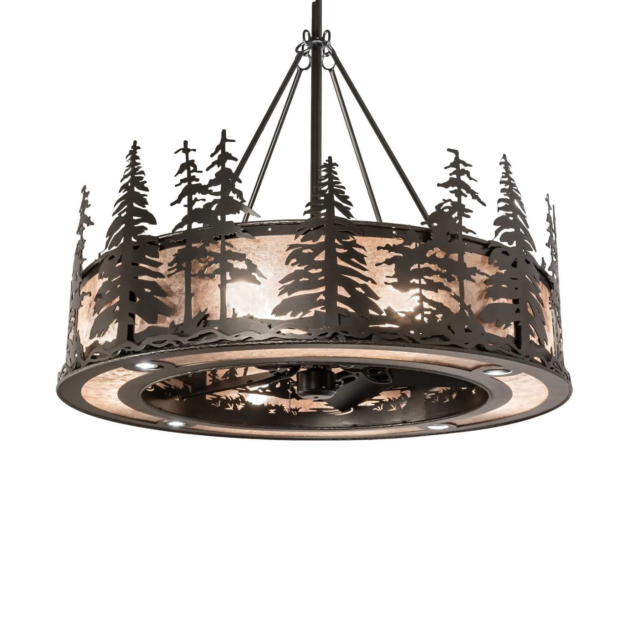 Meyda Lighting Tall Pines 45 Inch 3 Light Chandelier Cp744557 - Image 1
