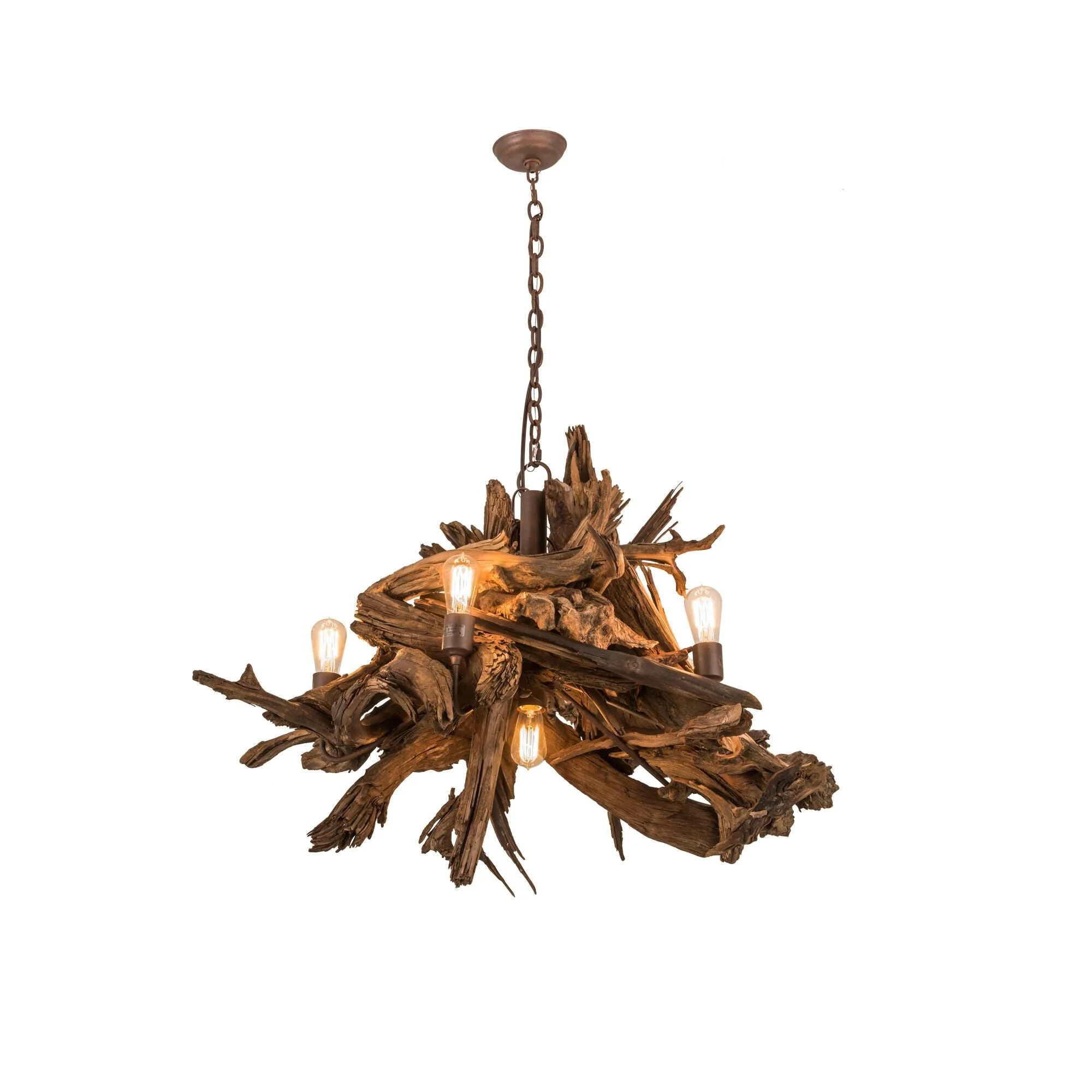 Meyda Lighting Driftwood 40 Inch 4 Light Chandelier Cp744256 - Image 1