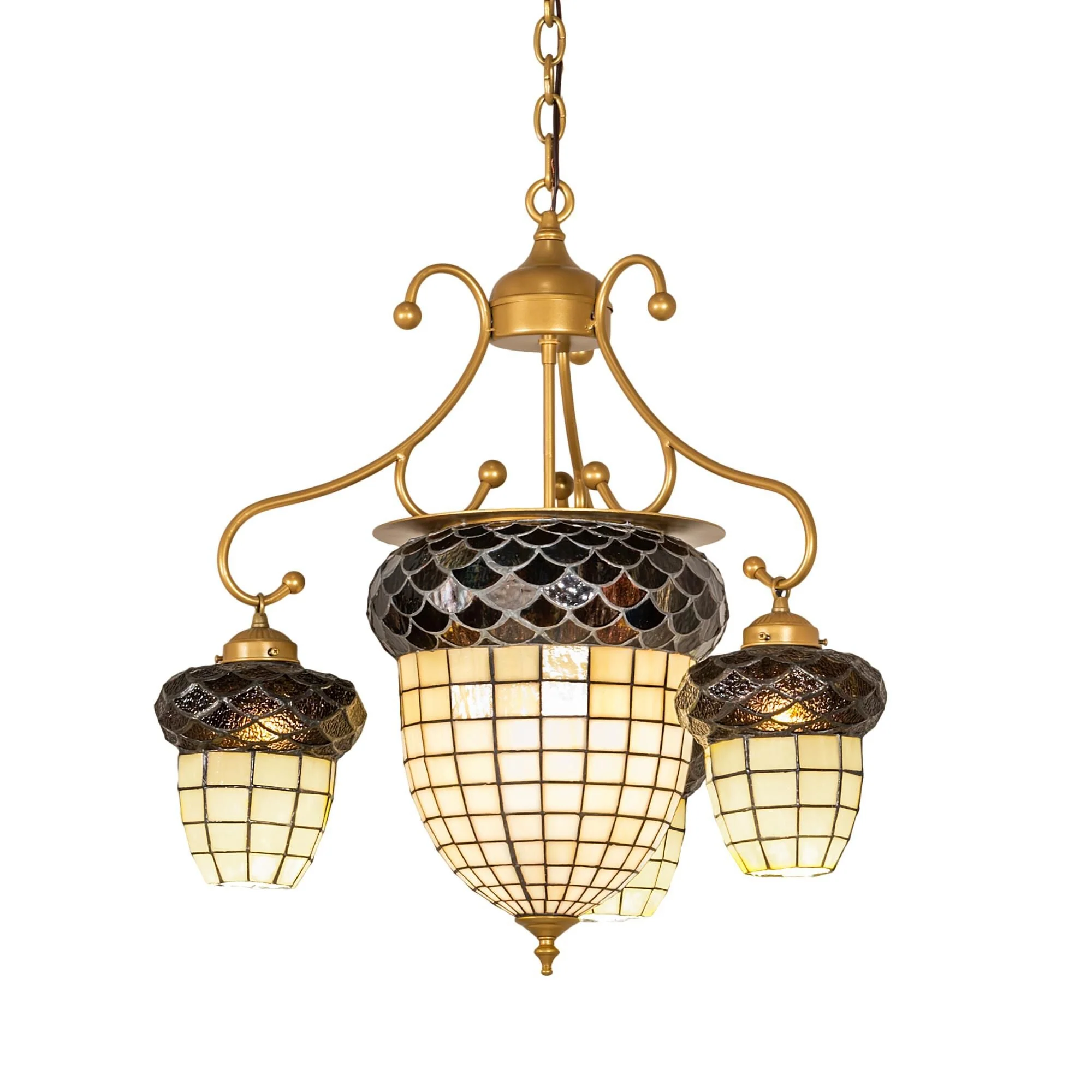 Meyda Lighting Acorn 28 Inch 2 Light Led Chandelier Cp779774 - Image 1