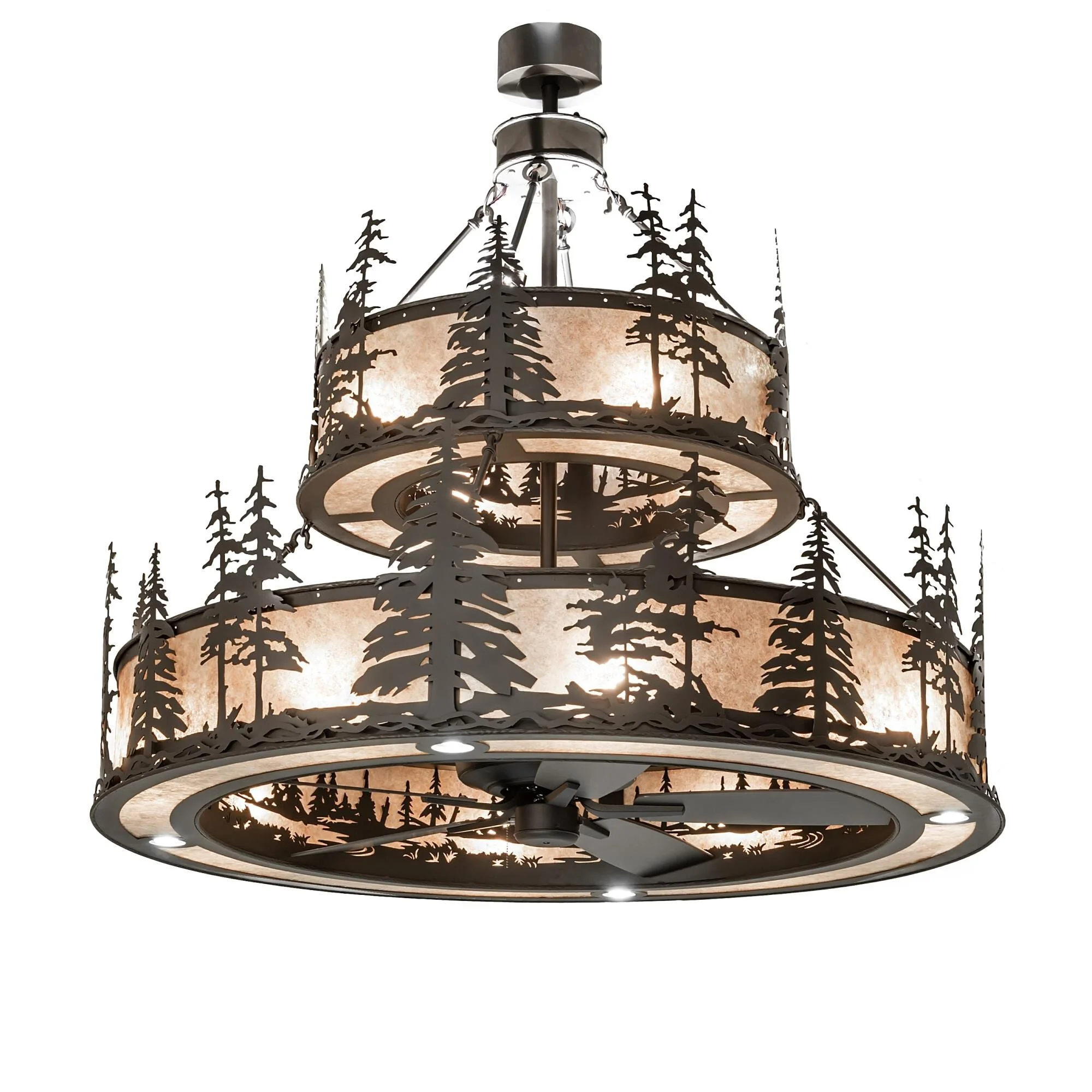 Meyda Lighting Tall Pines 56 Inch 12 Light Chandelier Cp779812 - Image 1