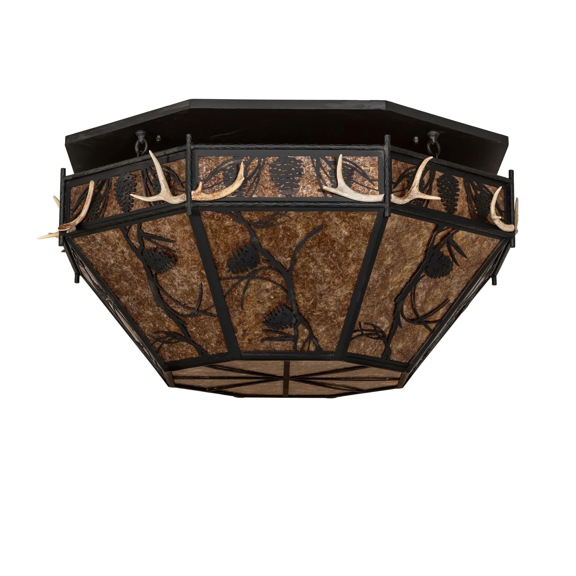 Meyda Lighting Whispering Pines 46 Inch 8 Light Semi Flush Mount Cp780153 - Image 2