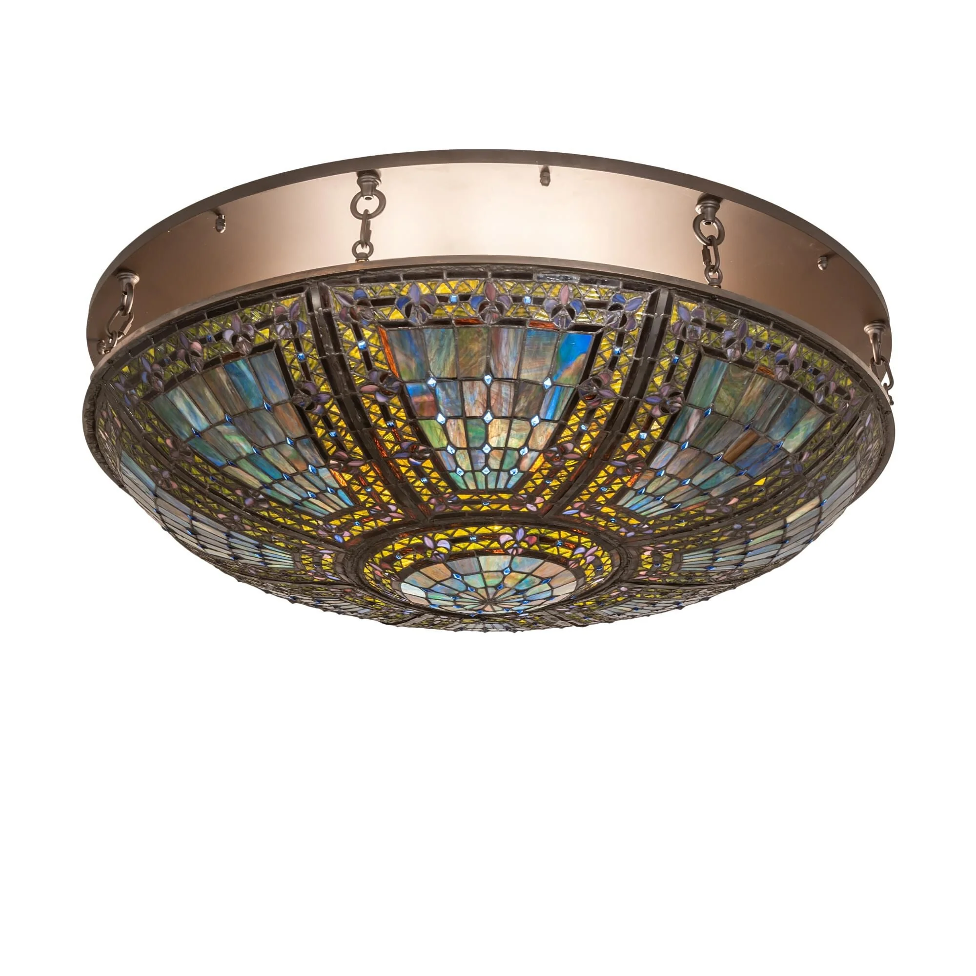 Meyda Lighting Fleur De Lis 40 Inch 8 Light Flush Mount Cp779926 - Image 1