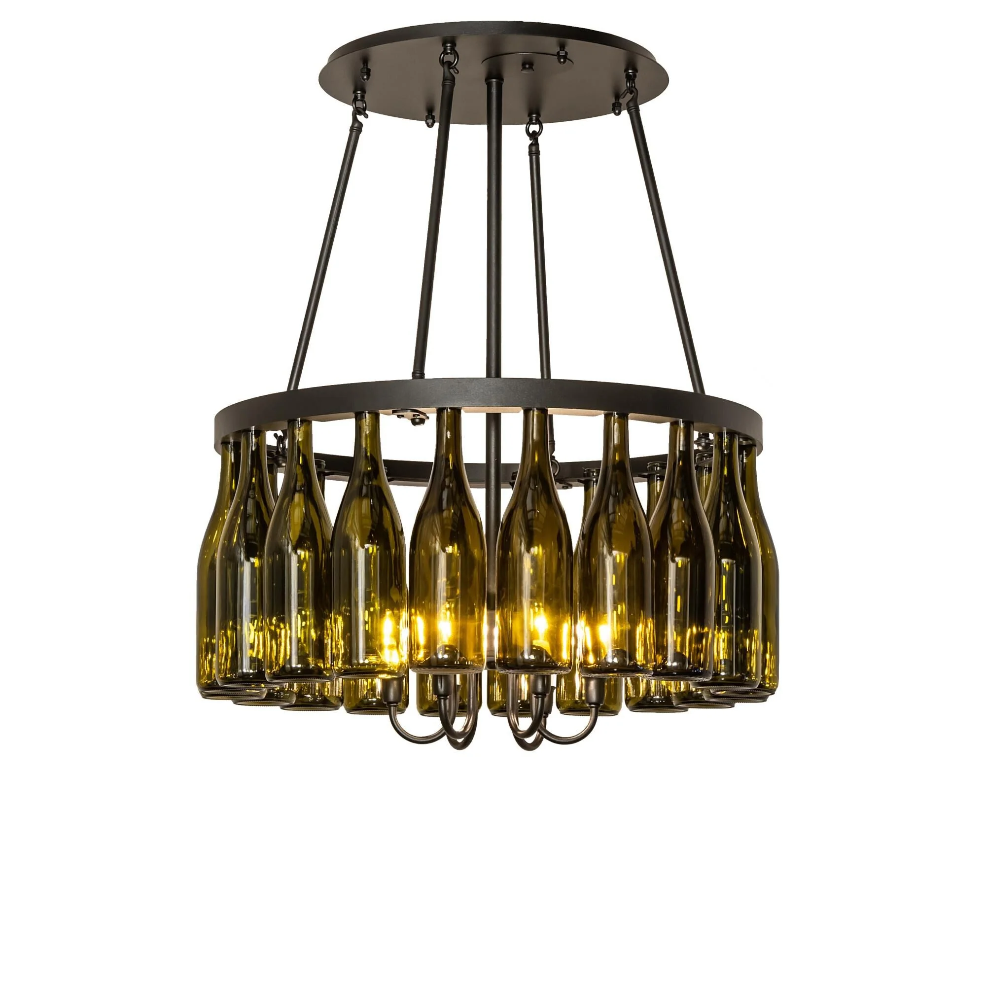 Meyda Lighting Tuscan Vineyard 36 Inch 6 Light Semi Flush Mount Cp747448 - Image 1