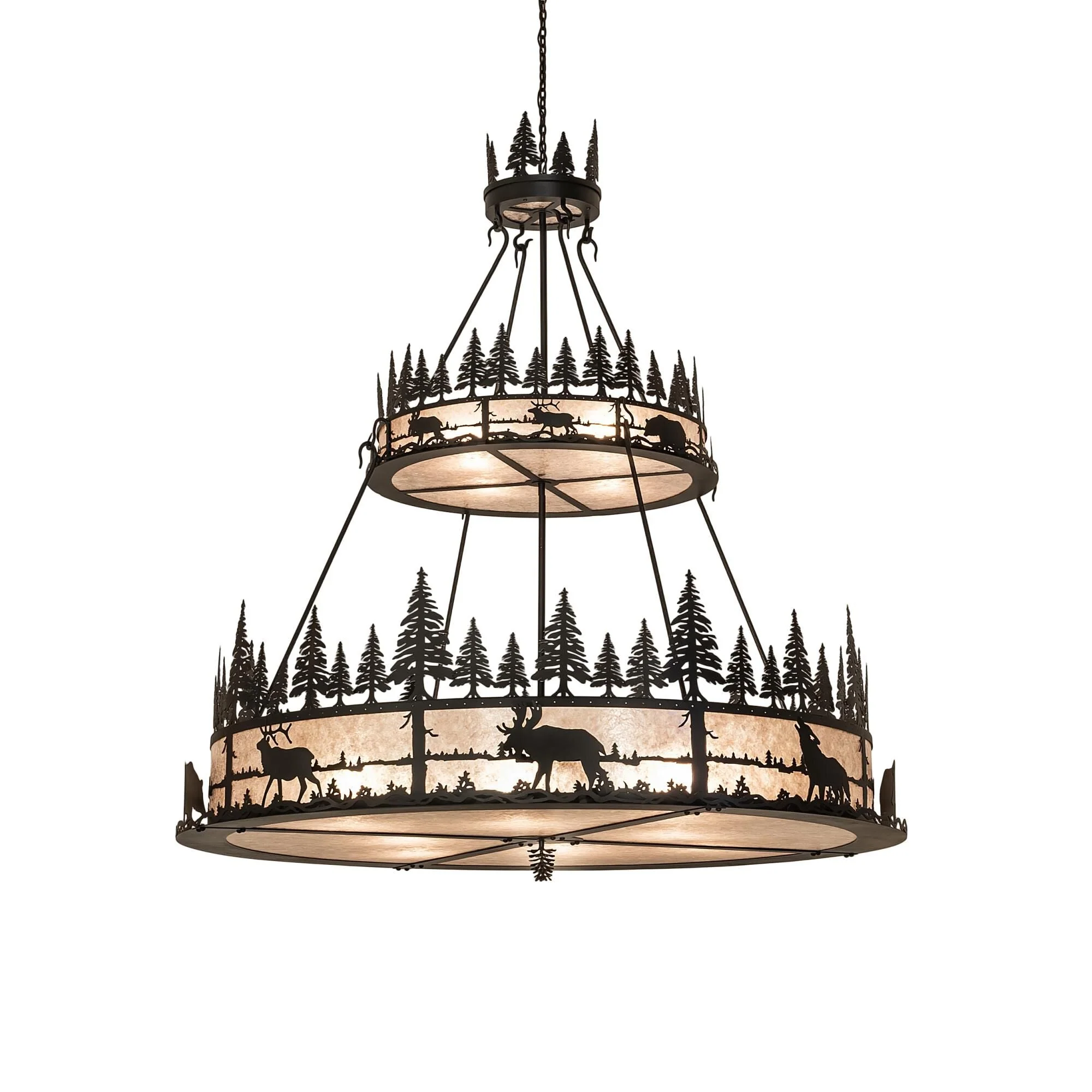 Meyda Lighting Wildlife At Dusk 72 Inch Large Pendant Cp780037 - Image 2