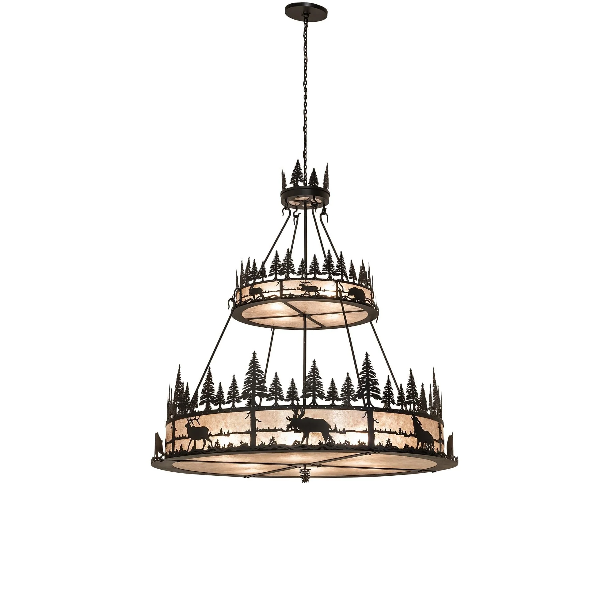 Meyda Lighting Wildlife At Dusk 72 Inch Large Pendant Cp780037 - Image 1
