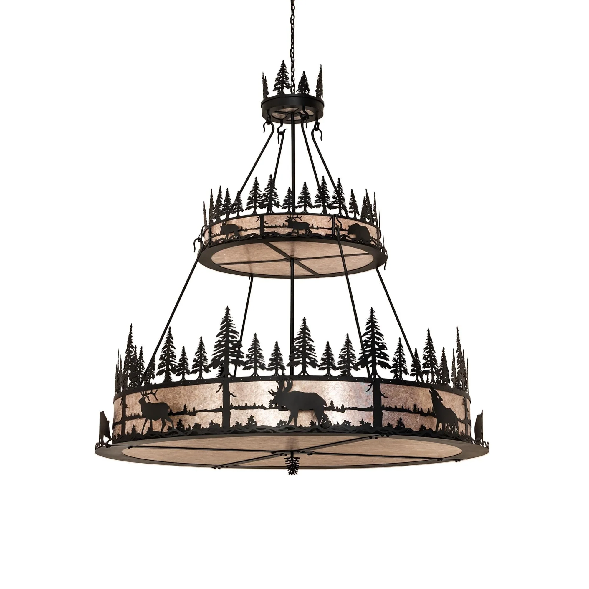 Meyda Lighting Wildlife At Dusk 72 Inch Large Pendant Cp780037 - Image 3