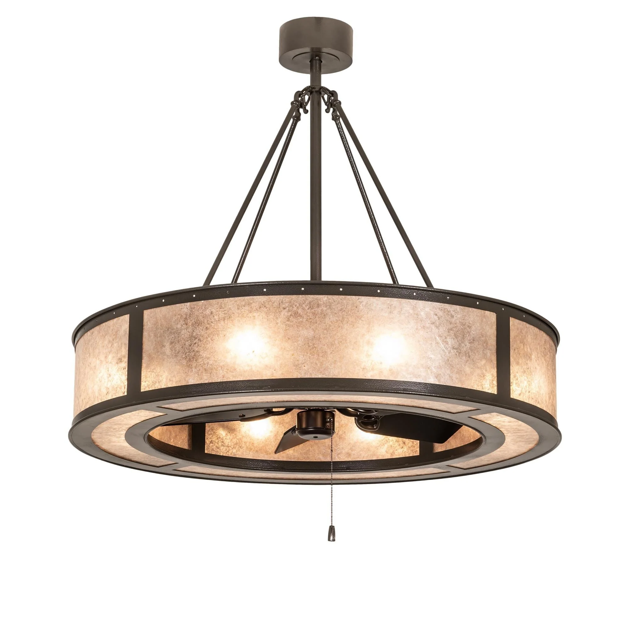 Meyda Lighting Smythe Craftsman 45 Inch 8 Light Chandelier Cp779791 - Image 1