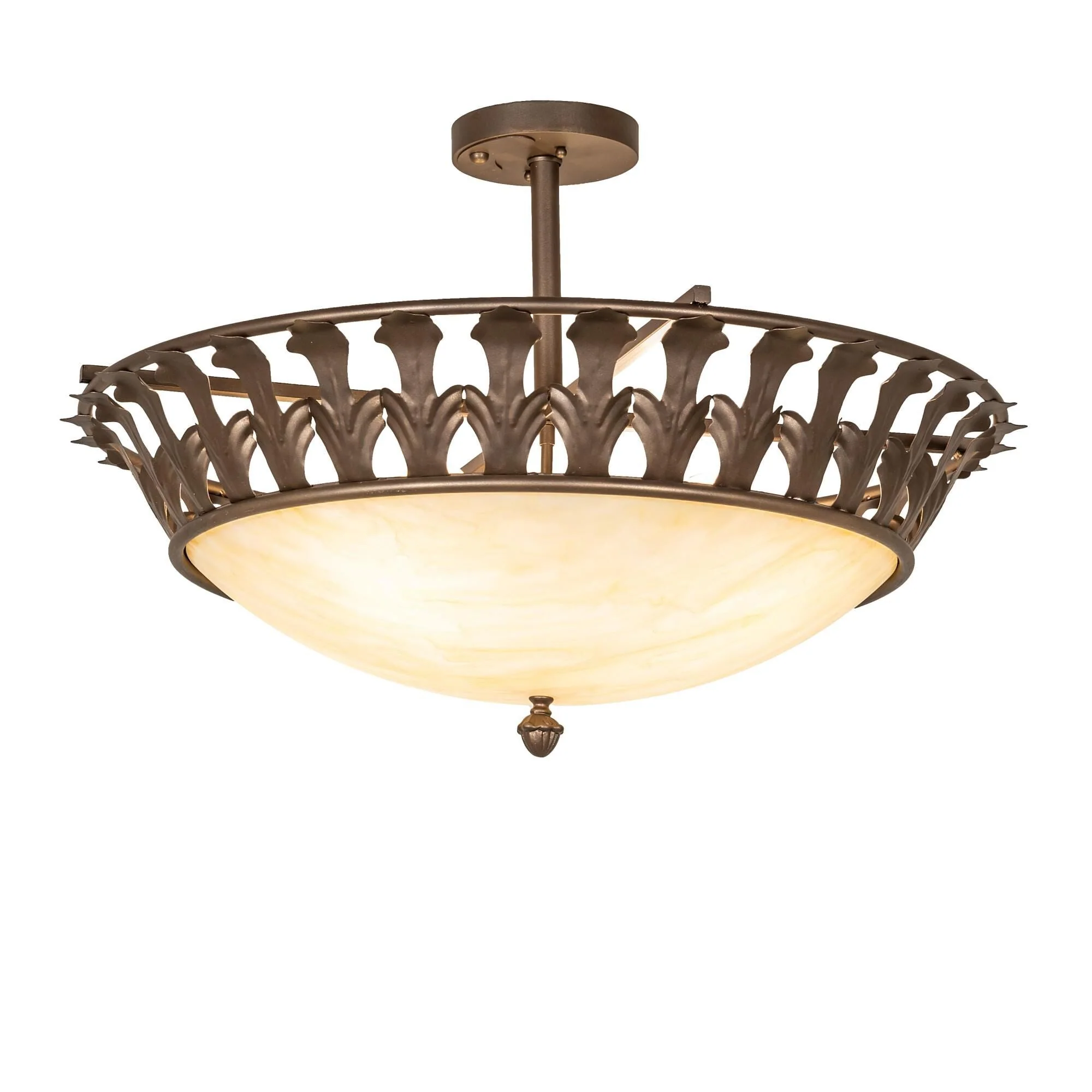 Meyda Lighting Hampton 30 Inch 4 Light Semi Flush Mount Cp780150 - Image 1
