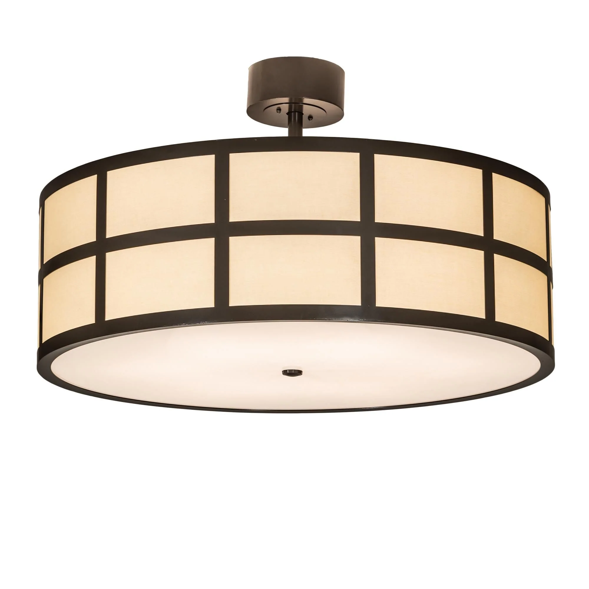 Meyda Lighting Cilindro 36 Inch 6 Light Semi Flush Mount Cp780155 - Image 1
