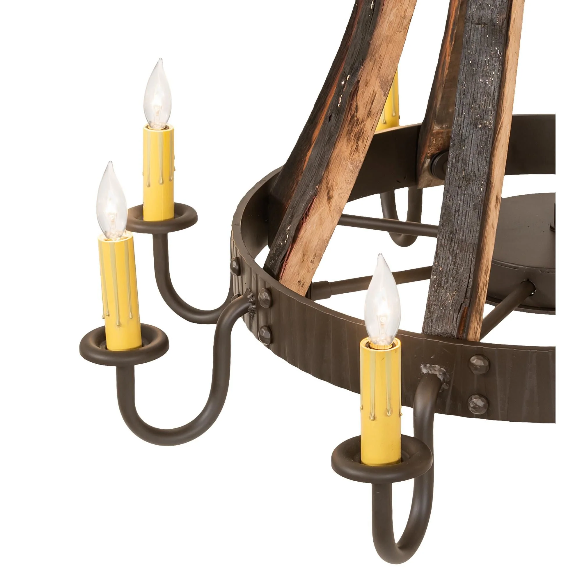 Meyda Lighting Barrel Stave 27 Inch 8 Light Chandelier Cp779777 - Image 3