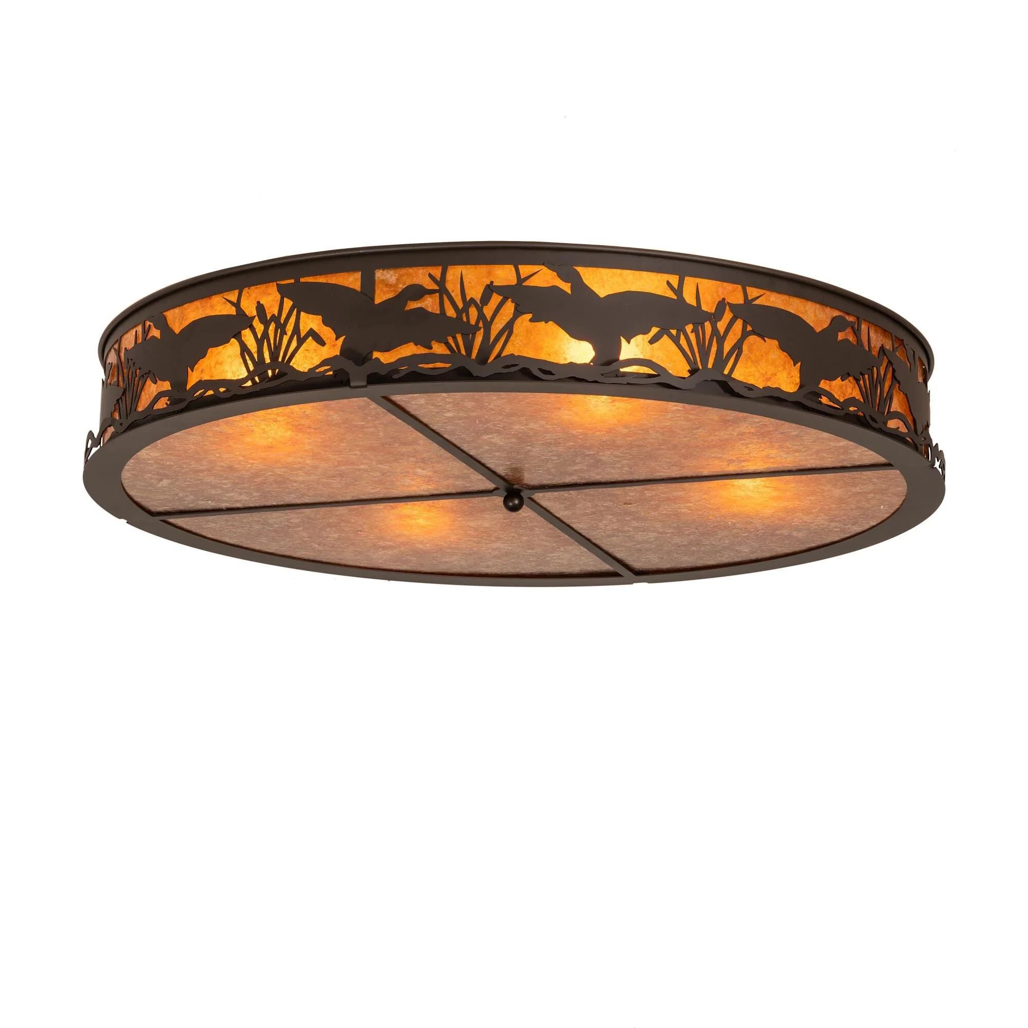 Meyda Lighting Ducks In Flight 40 Inch 4 Light Flush Mount Cp779901 - Image 1
