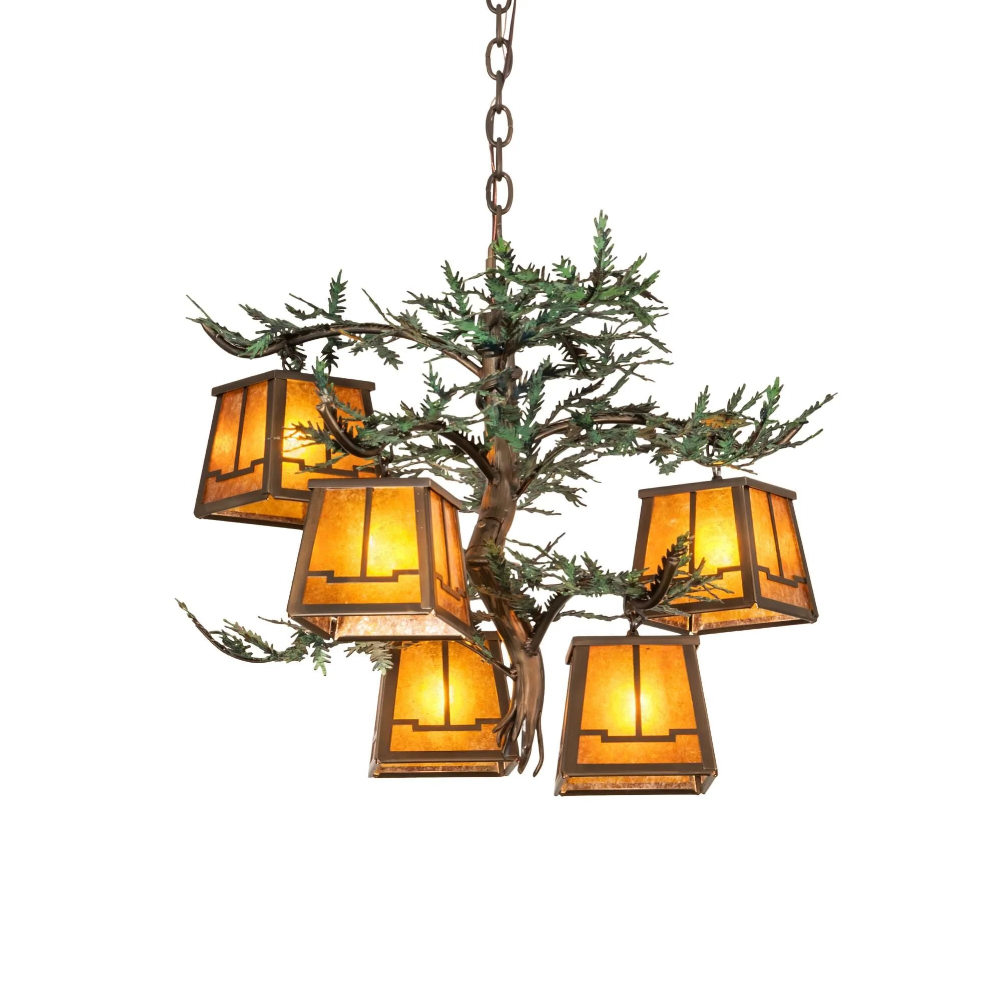 Meyda Lighting Pine Branch 29 Inch 5 Light Led Chandelier Cp779763 - Image 1