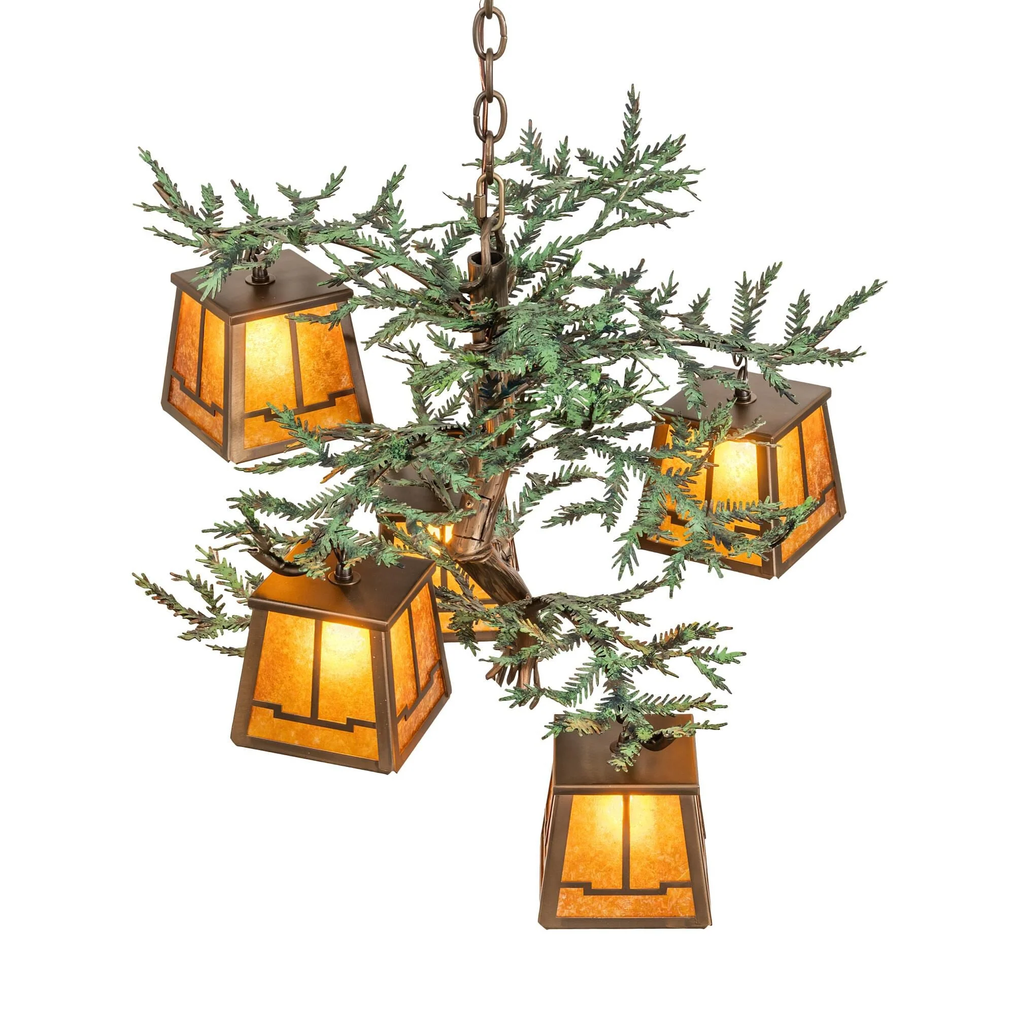 Meyda Lighting Pine Branch 29 Inch 5 Light Led Chandelier Cp779763 - Image 3