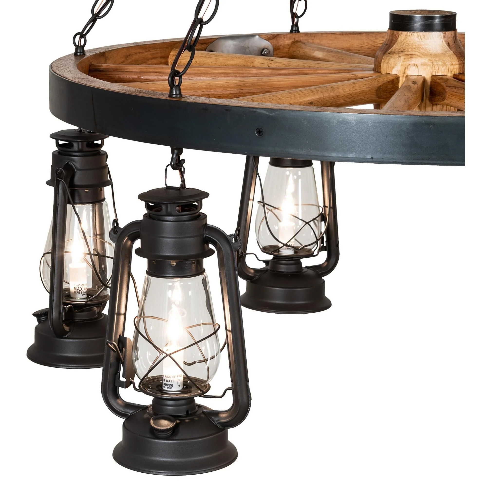 Meyda Lighting Miners Lantern 40 Inch 6 Light Chandelier Cp779804 - Image 3