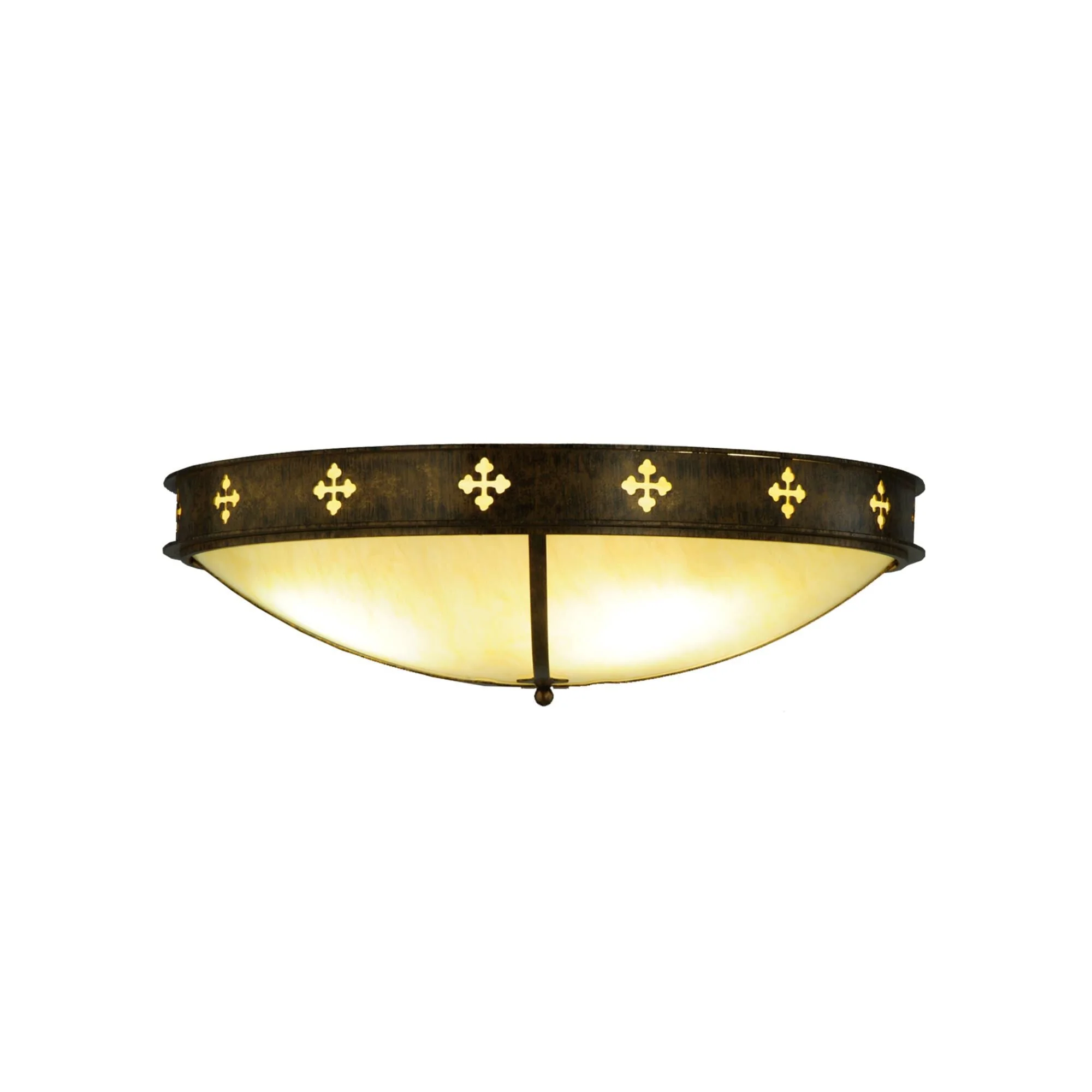 Meyda Lighting Byzantine 36 Inch 4 Light Led Flush Mount Cp779912 - Image 1