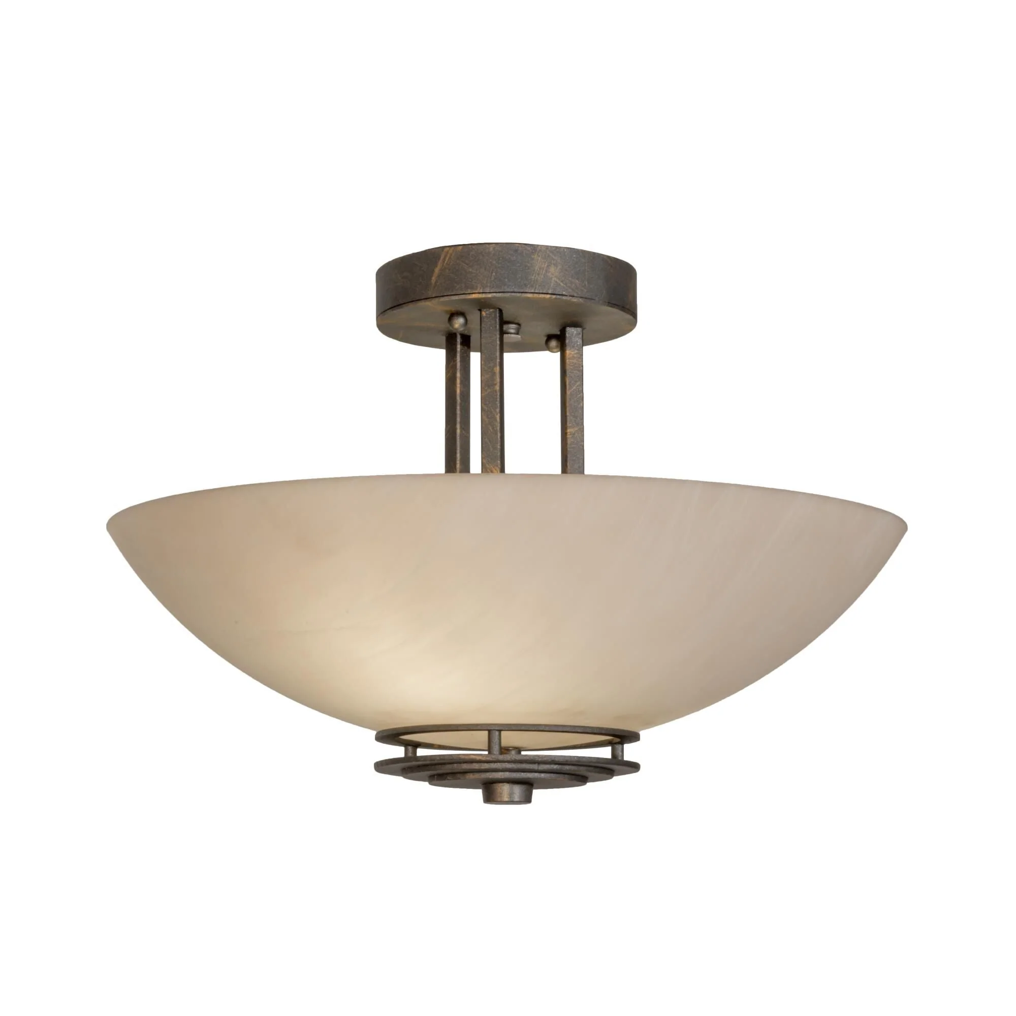 Meyda Lighting Thurston 15 Inch 2 Light Semi Flush Mount Cp780133 - Image 1