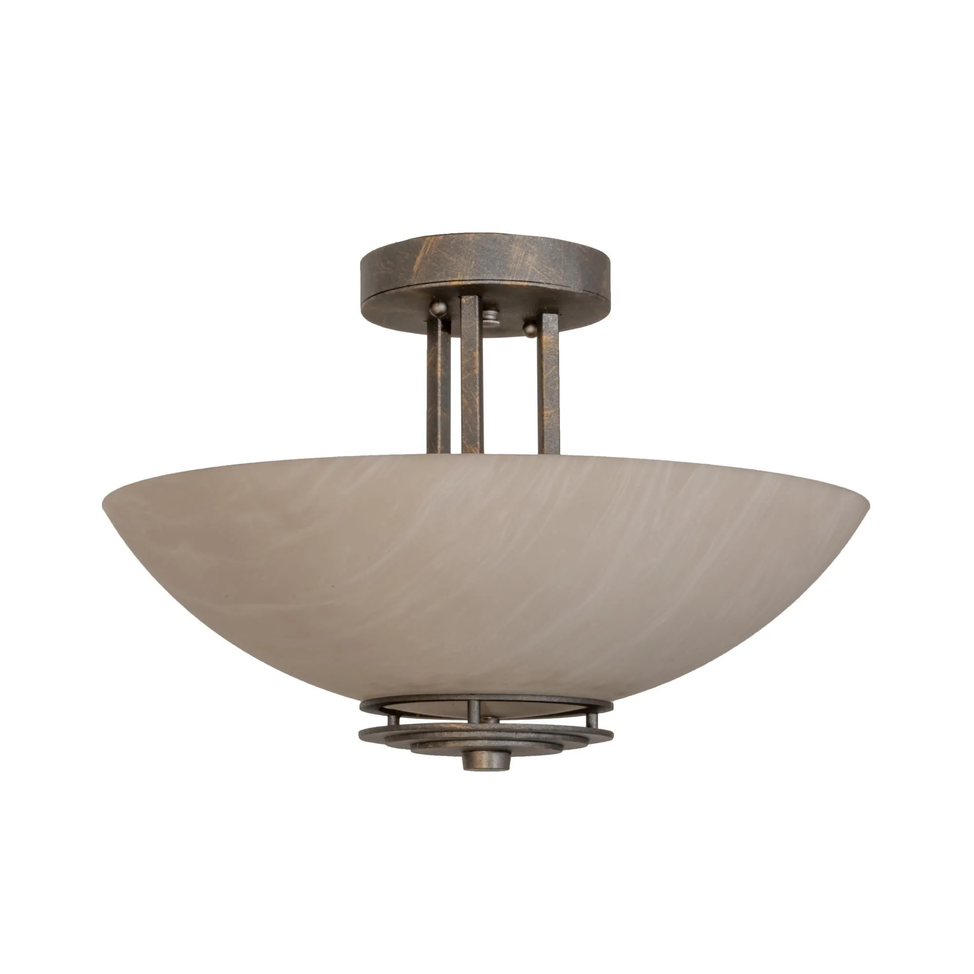 Meyda Lighting Thurston 15 Inch 2 Light Semi Flush Mount Cp780133 - Image 2