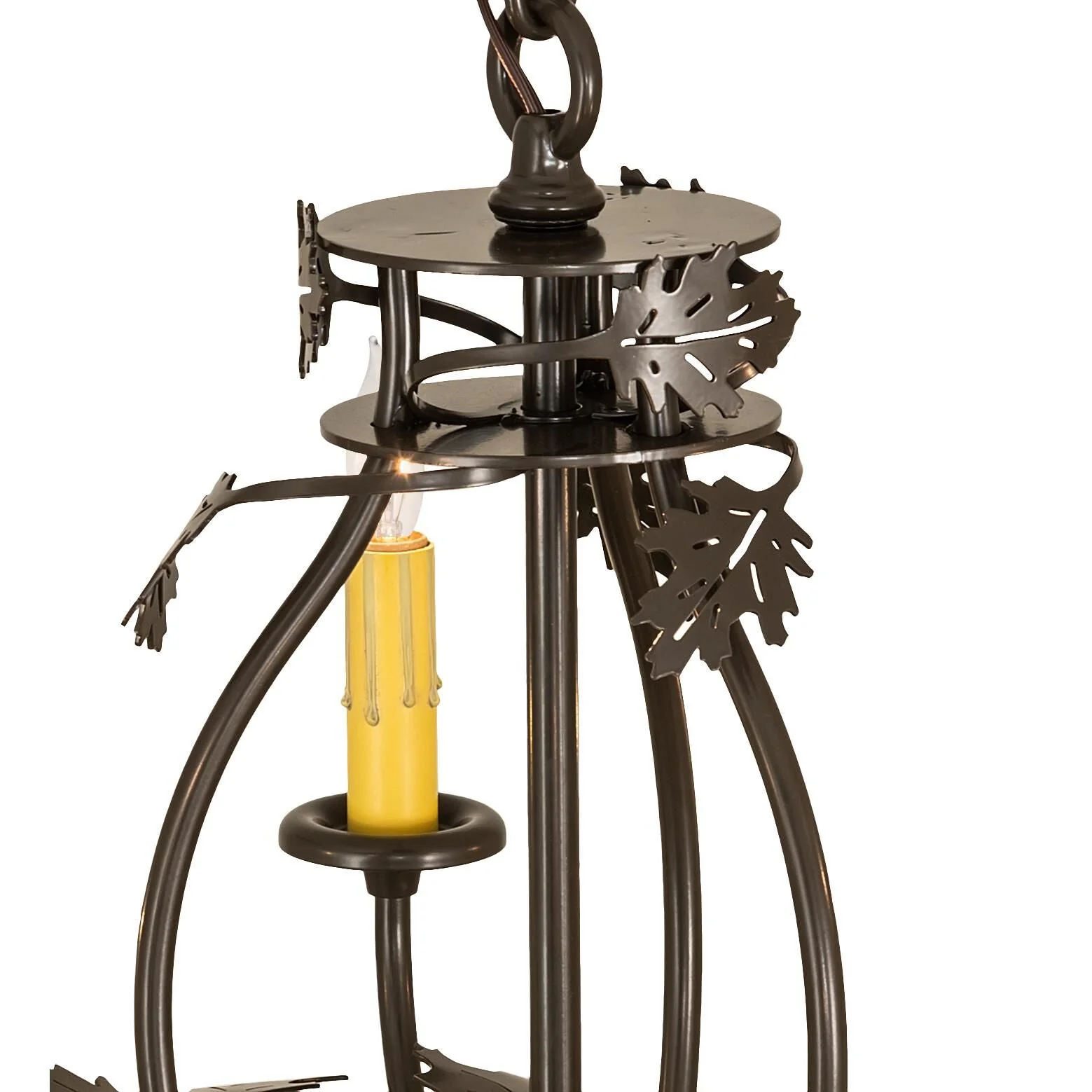 Meyda Lighting Oak Leaf And Acorn 28 Inch 6 Light Chandelier Cp779766 - Image 3