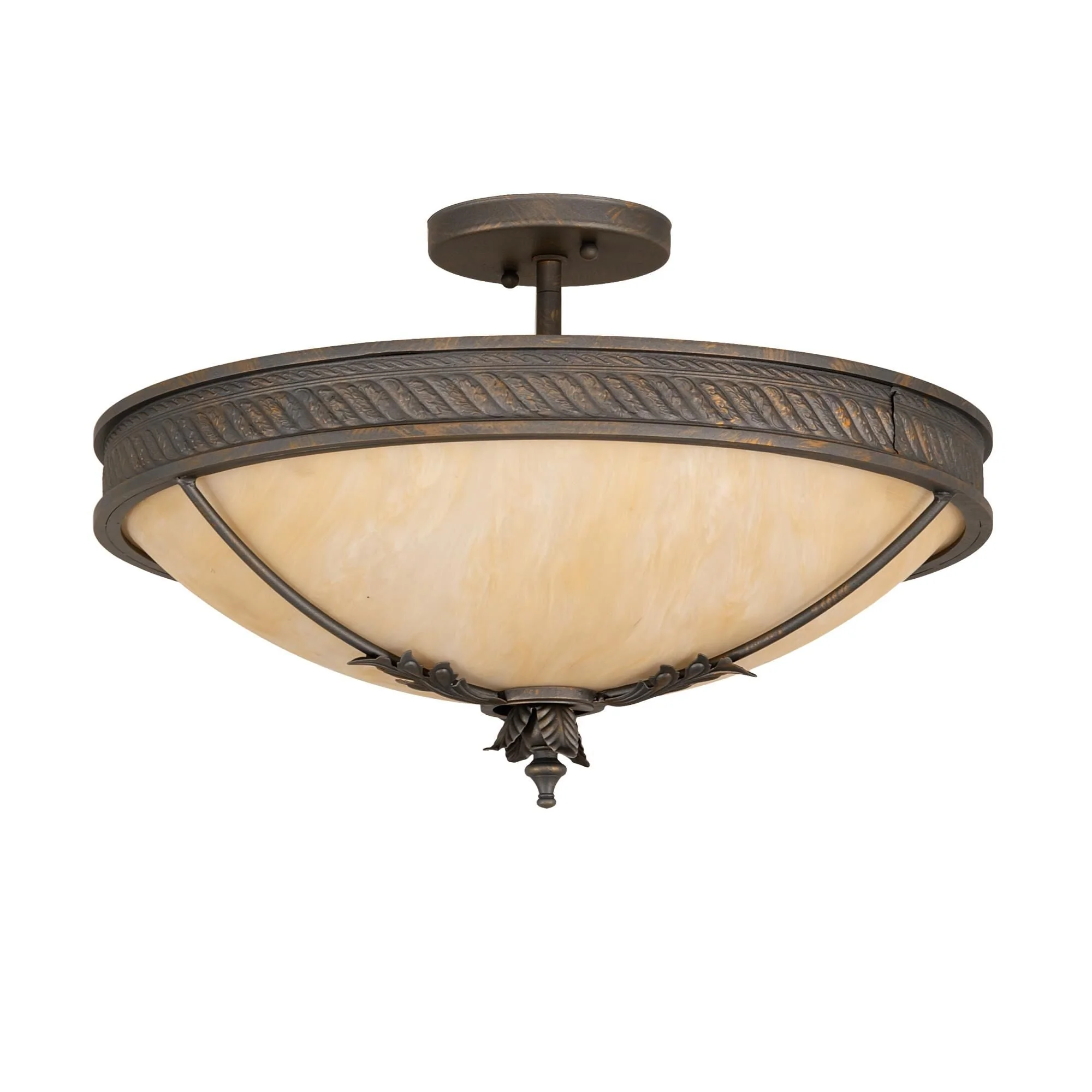 Meyda Lighting Hoja 18 Inch 2 Light Semi Flush Mount Cp780135 - Image 2