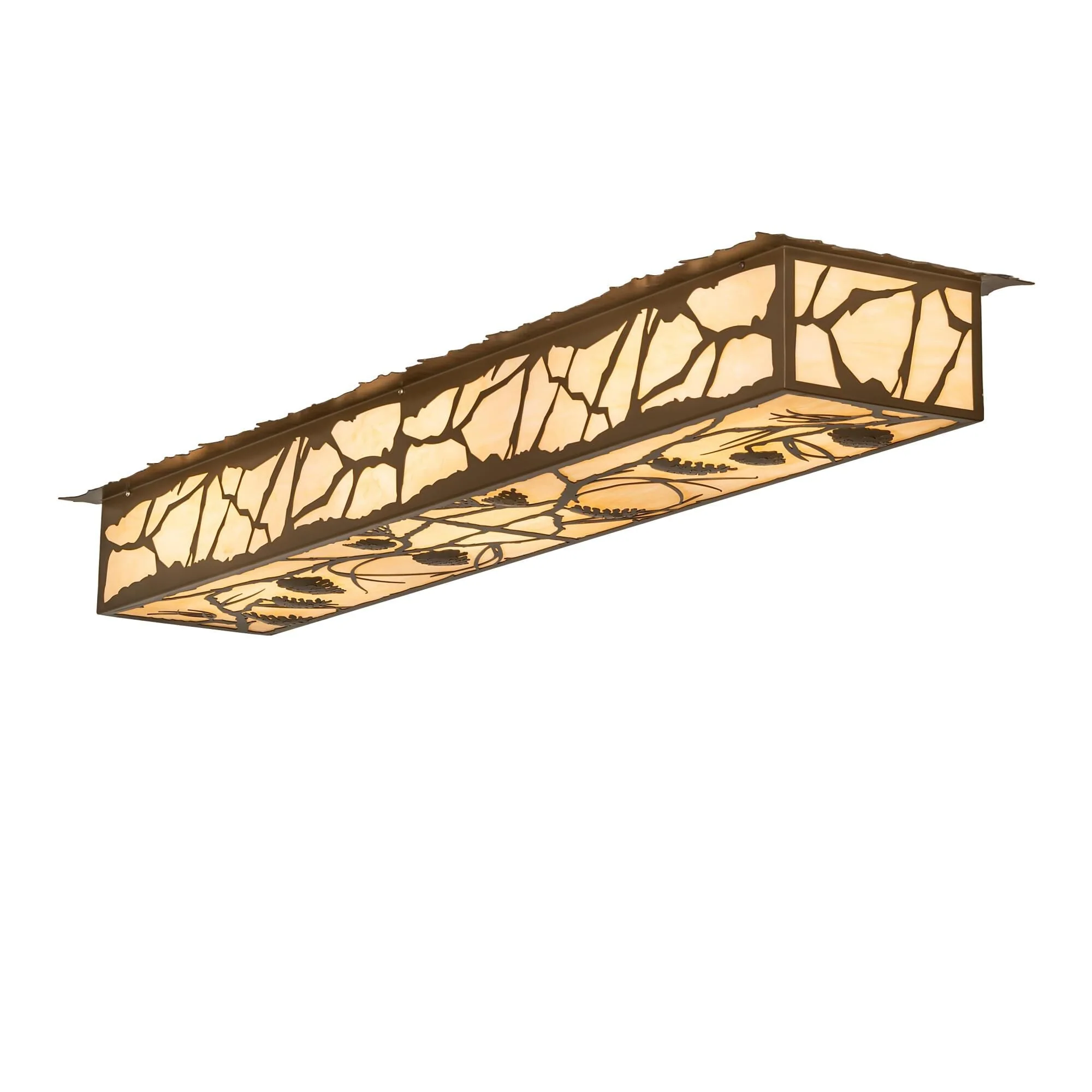 Meyda Lighting Whispering Pines 62 Inch 6 Light Flush Mount Cp779887 - Image 1